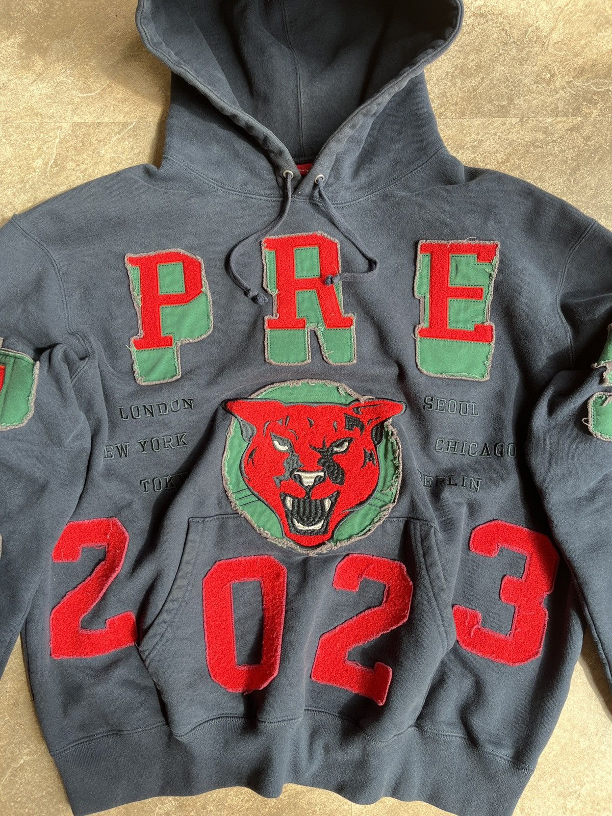 Supreme Supreme Washed Panther Hoodie FW 23 Size US M / EU 48-50 / 2 - 4 Thumbnail