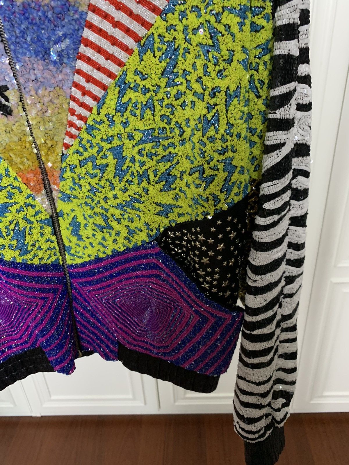 Saint Laurent Paris Saint Laurent 2016SS Palm tree sequins bomber jacket Size US S / EU 44-46 / 1 - 4 Thumbnail
