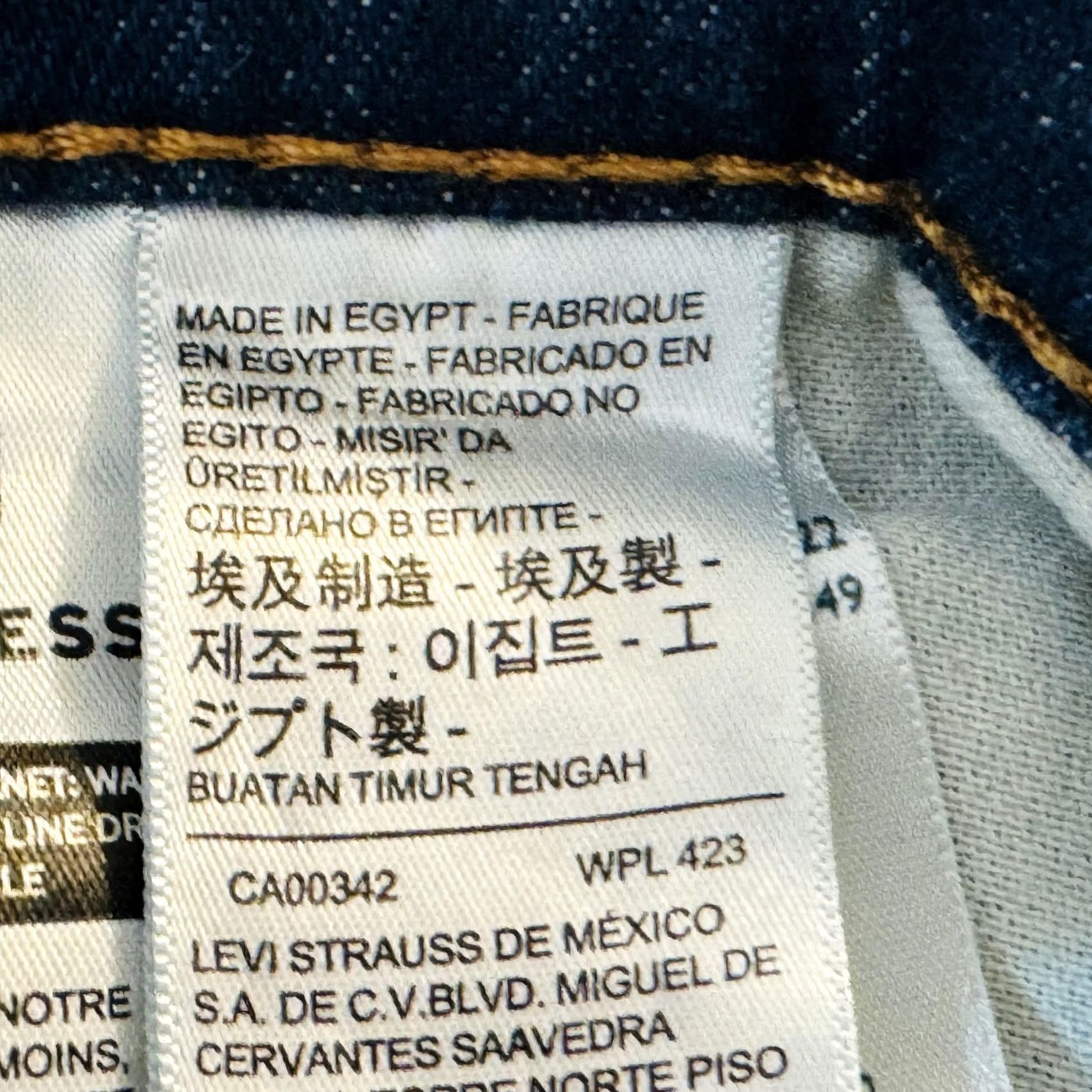 Levi's Levi'S 514 Denim Straight Jeans - Blue Medium Wash - Mens Size 28 Size US 28 / EU 44 - 5 Thumbnail