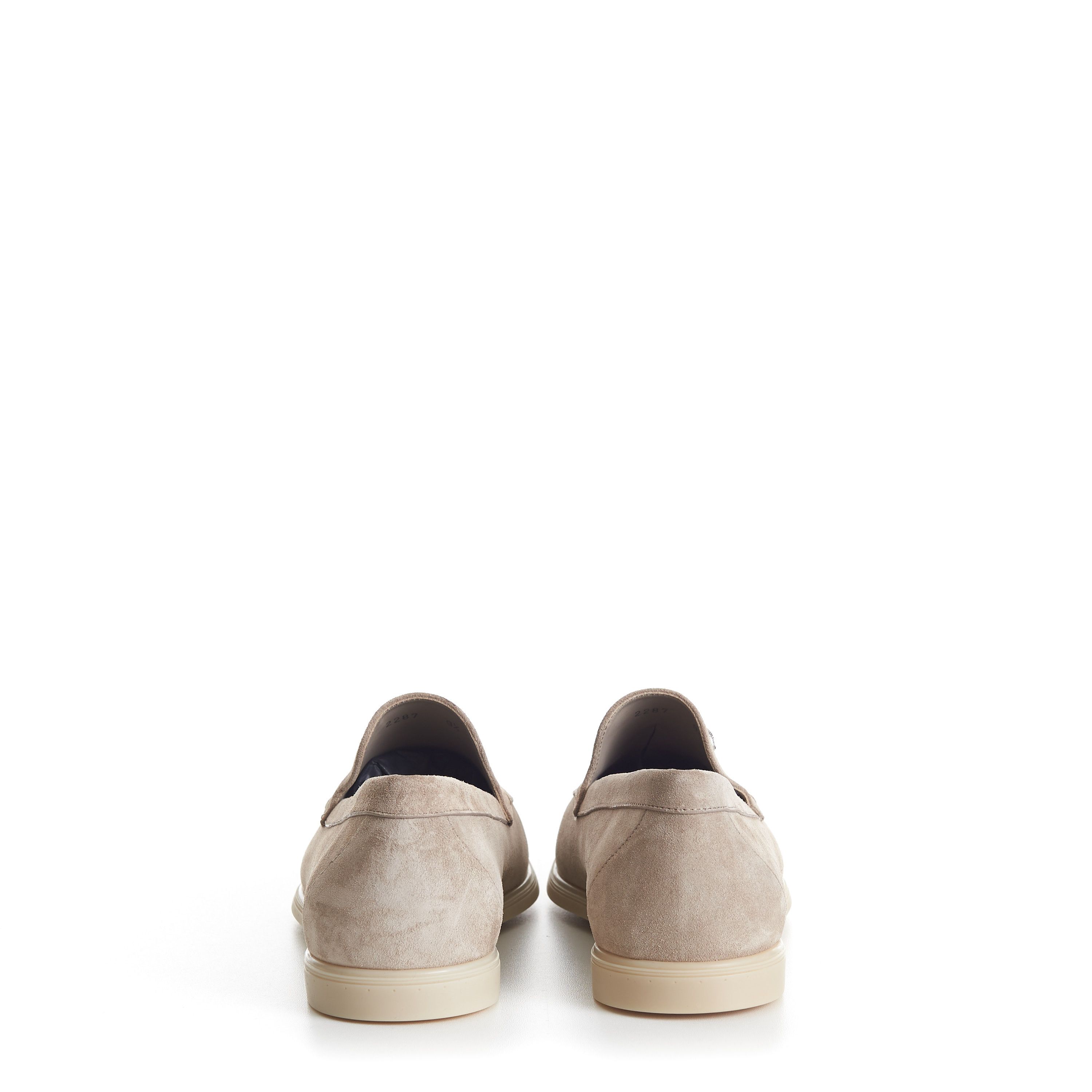 Stefano Ricci Beige Suede Slip-On Loafers - Eagle Head Hardware Size US 8 / EU 41 - 7 Thumbnail