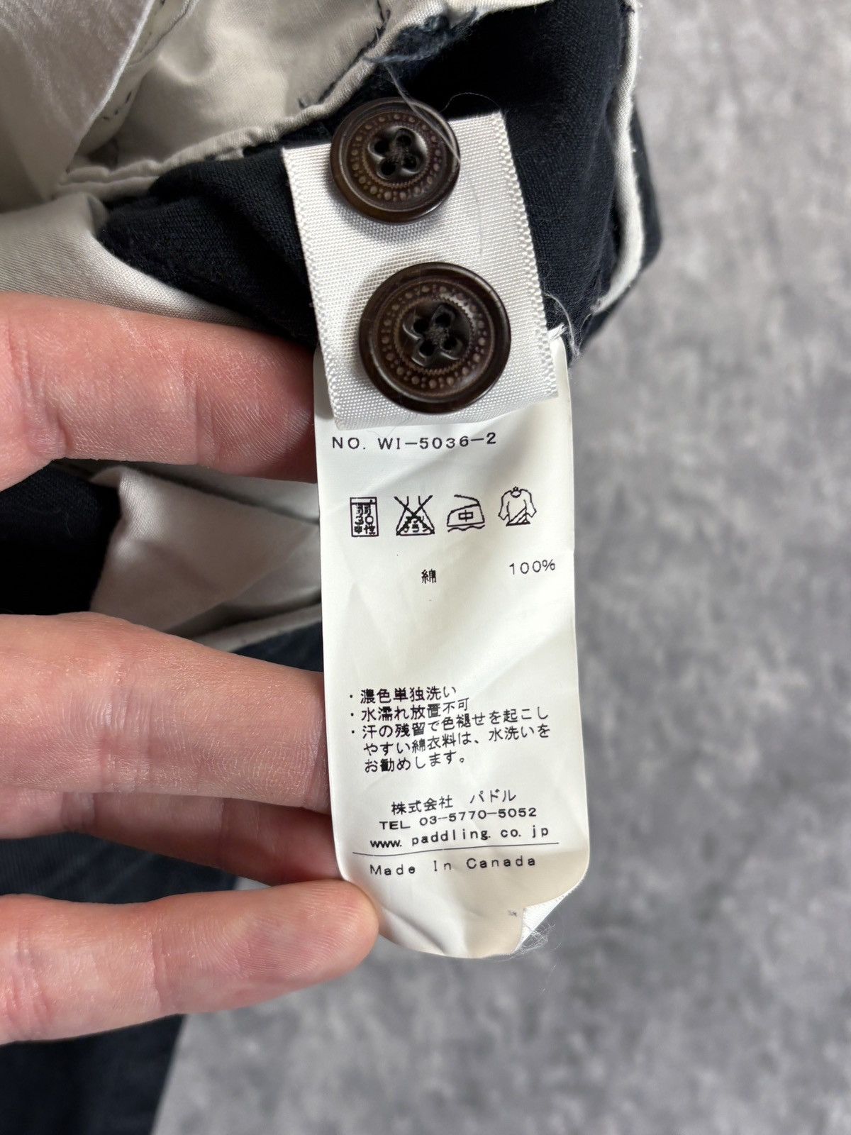 Wings + Horns Wings & Horns Trousers Wings + Horns Black Pants WI-5036-2 Size US 33 - 7 Thumbnail