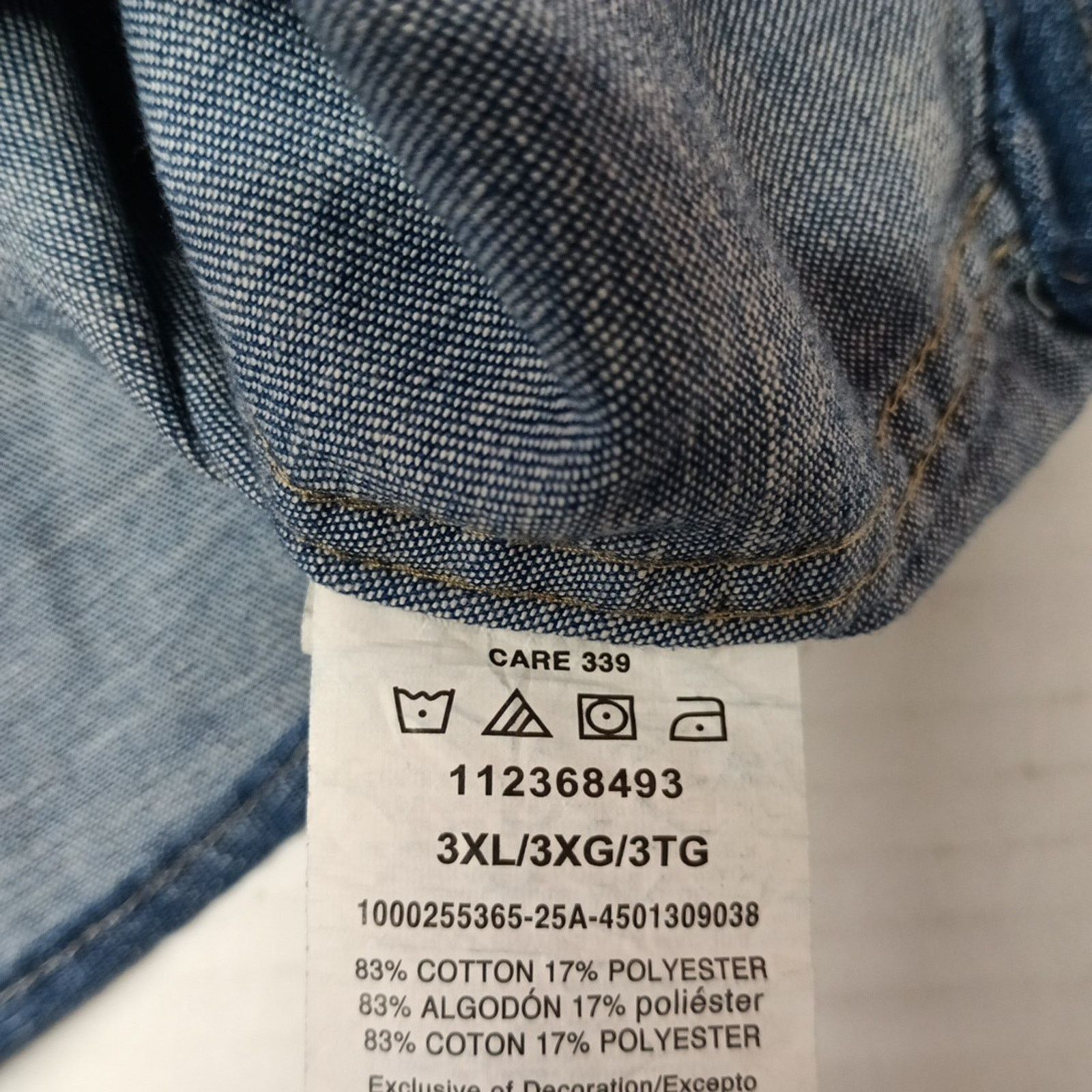 Wrangler Wrangler Cowboy Wash Snap Denim Shirt Men's Size 3XL Blue Size US XXL / EU 58 / 5 - 6 Thumbnail