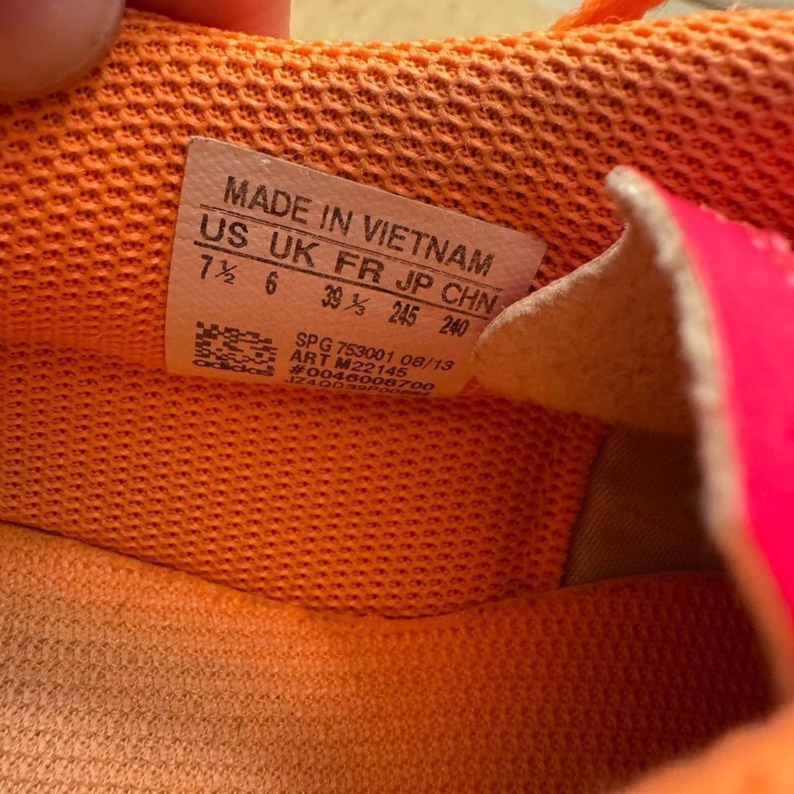 Adidas Adidas Pink Orange Soccer Shoes cleats 7.5 athletic sport Size US 7.5 / IT 37.5 - 8 Thumbnail