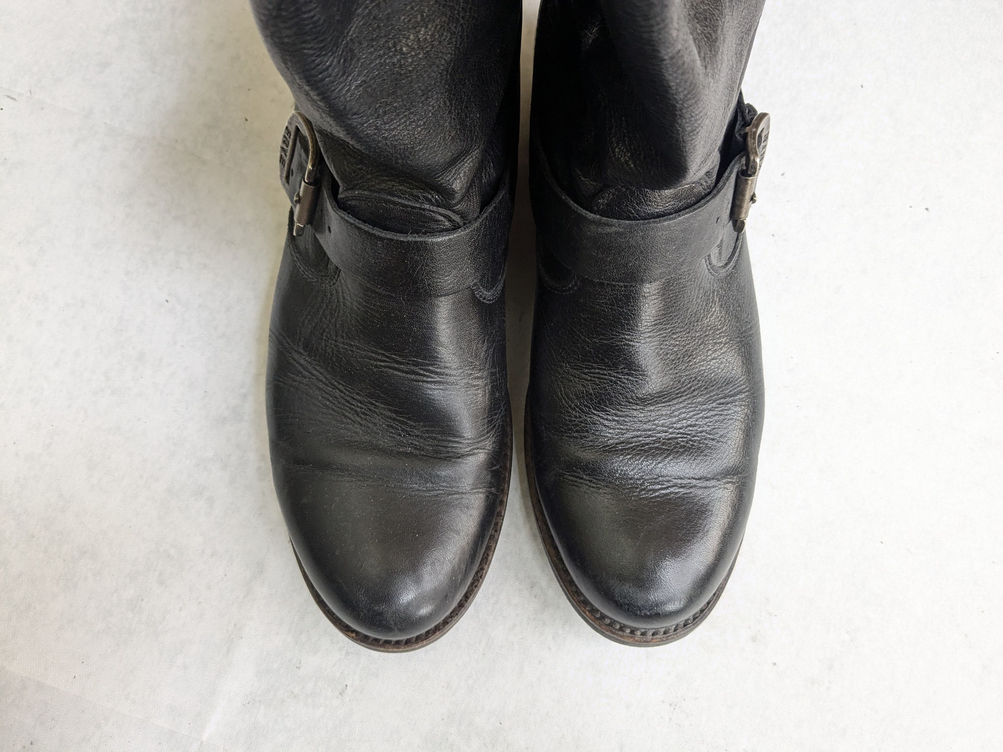 Frye Frye Engineer Boots Black Leather 7.5 Motorcycle Biker Size US 7.5 / EU 40-41 - 3 Thumbnail