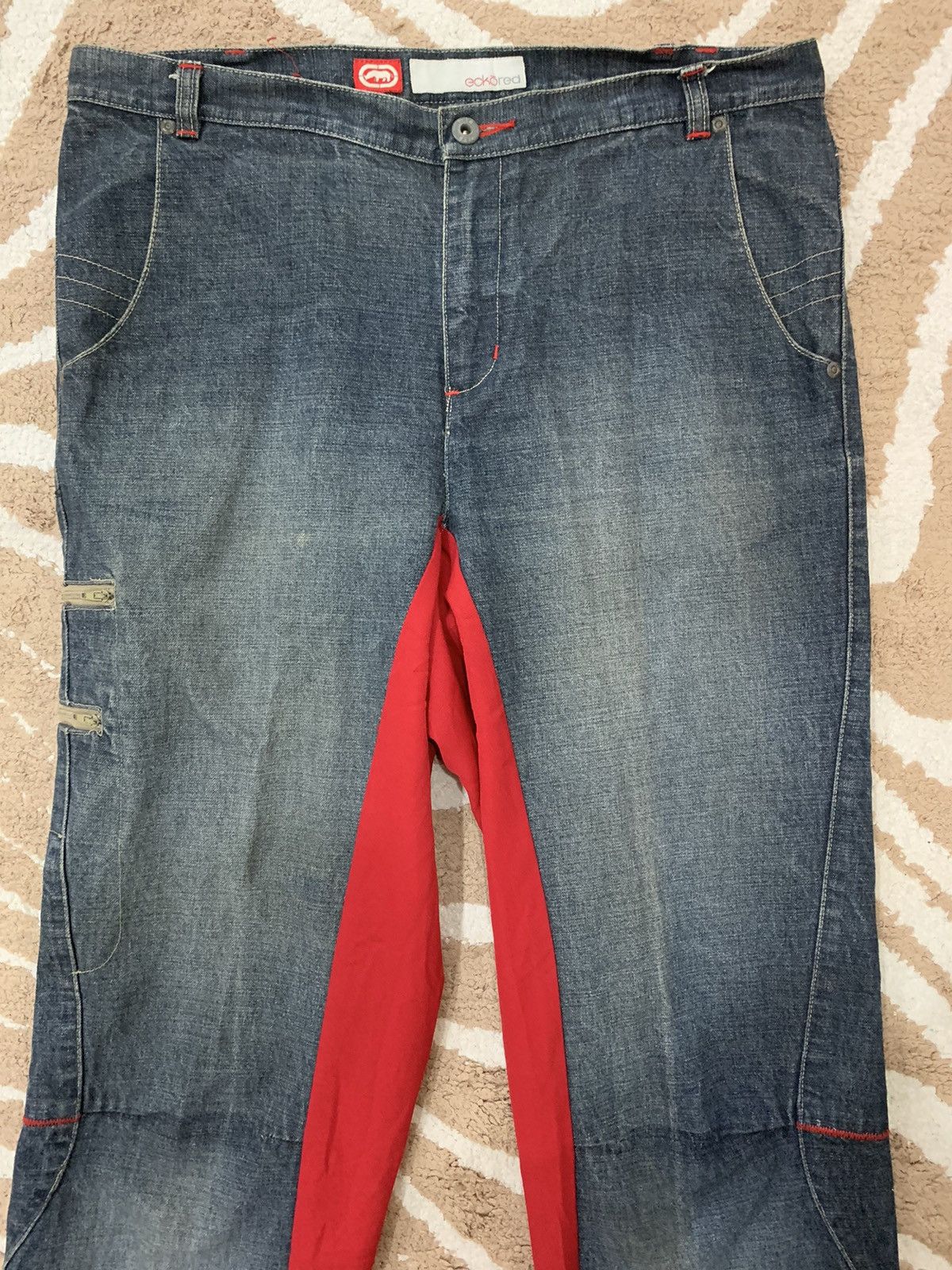 Ecko Unltd. × Vintage Ecko red denim hype jeans Size US 34 / EU 50 - 3 Thumbnail