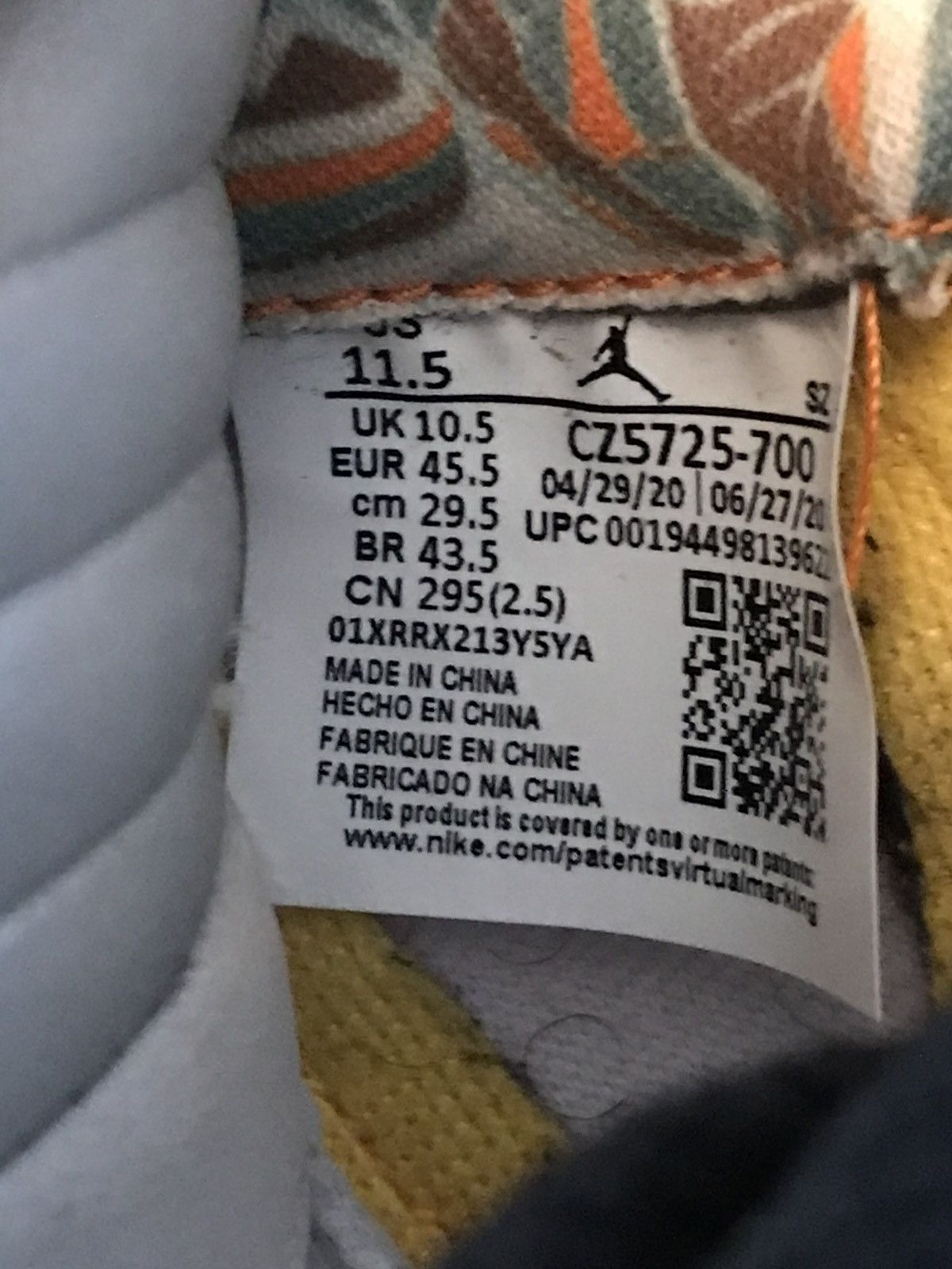 Jordan Brand Air Jordan Retro 5 “What The” Size 11.5 Size US 11.5 / EU 44-45 - 8 Thumbnail