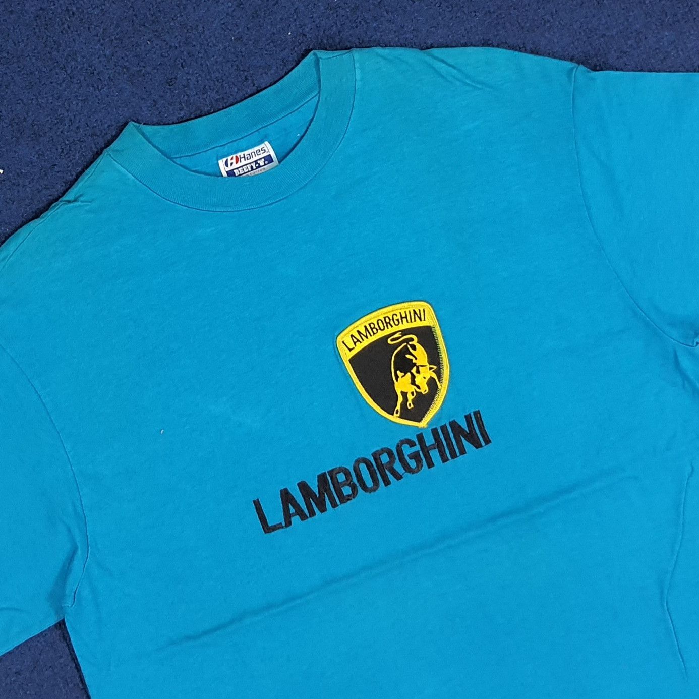 Lamborghini × Vintage Vintage Lamborghini Embroidery Spell Out Logo Tshirt Size US M / EU 48-50 / 2 - 2 Thumbnail