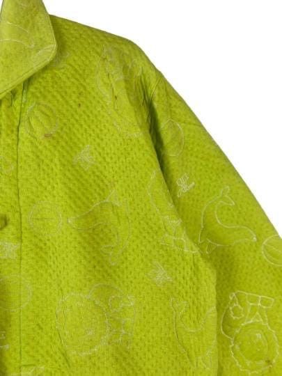 Courreges × Vintage Courreges pyjamas jacket button up animal logo embroidered Size M / US 6-8 / IT 42-44 - 3 Thumbnail