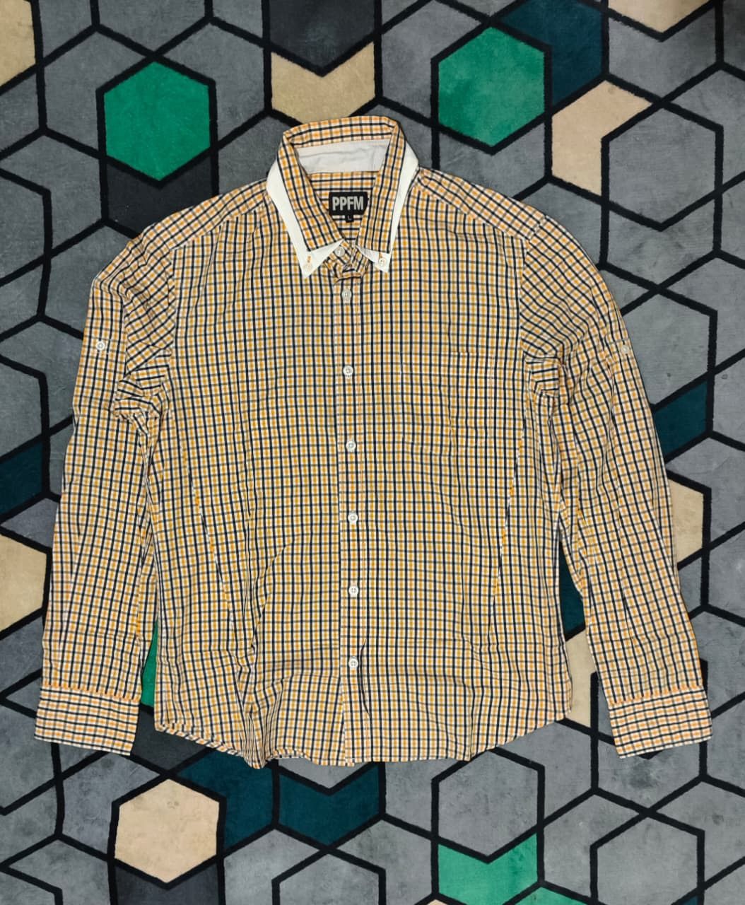 Japanese Brand PPFM LONG SHIRT DOUBLE NECK Size US L / EU 52-54 / 3 - 1 Thumbnail