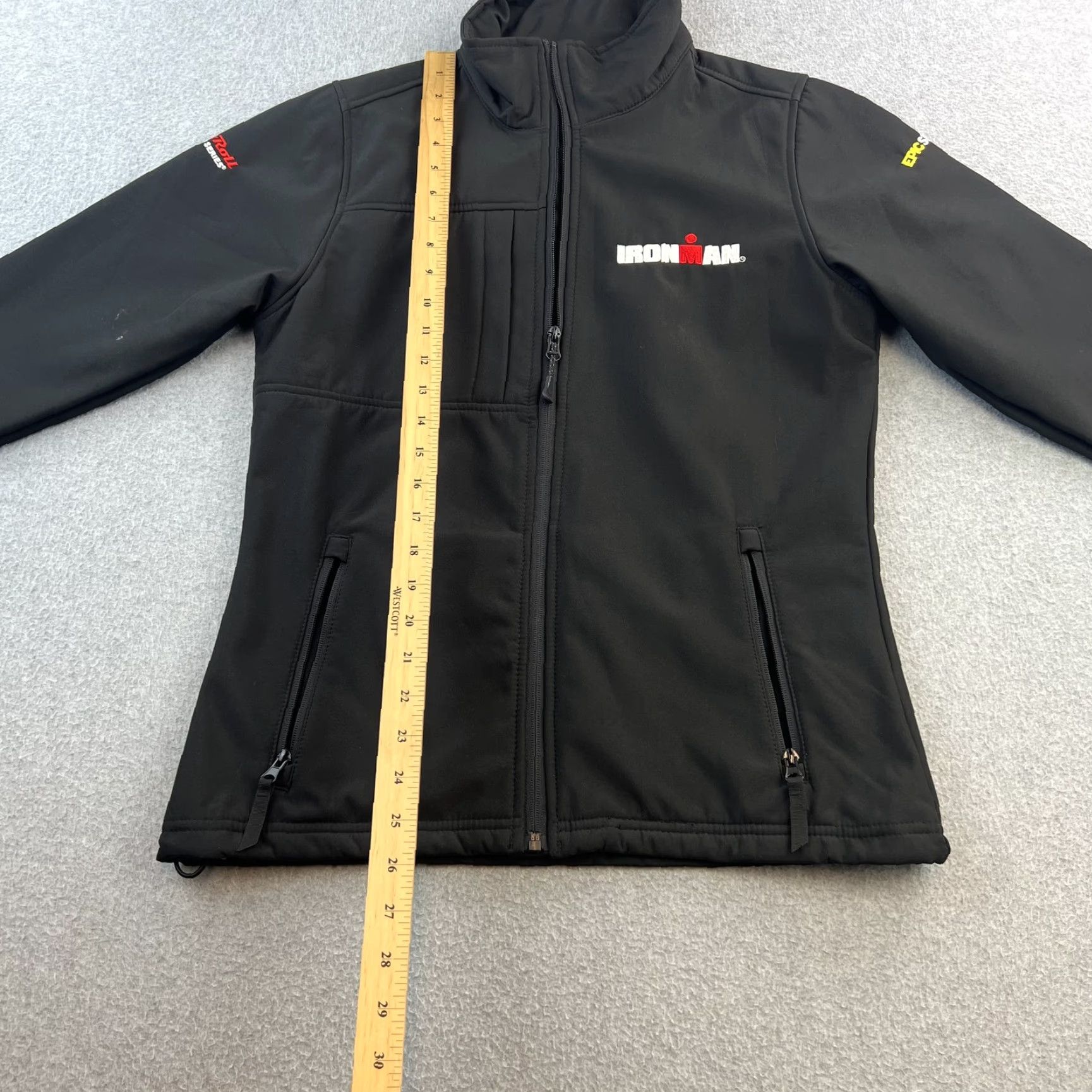 Vintage VINTAGE Regatta Ironman Softshell Jacket Womens Medium Rock n Roll Marathon Epic Series Regatta Black Size M / US 6-8 / IT 42-44 - 3 Thumbnail
