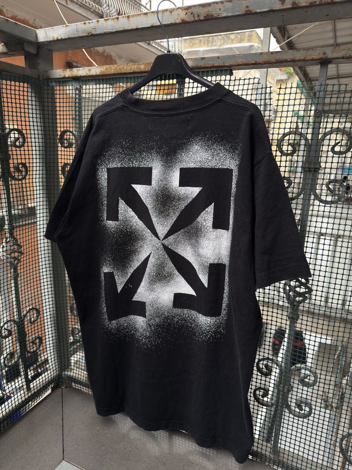 Off-White Off-White Stencil Arrows Black T Shirt Size US S / EU 44-46 / 1 - 1 Thumbnail