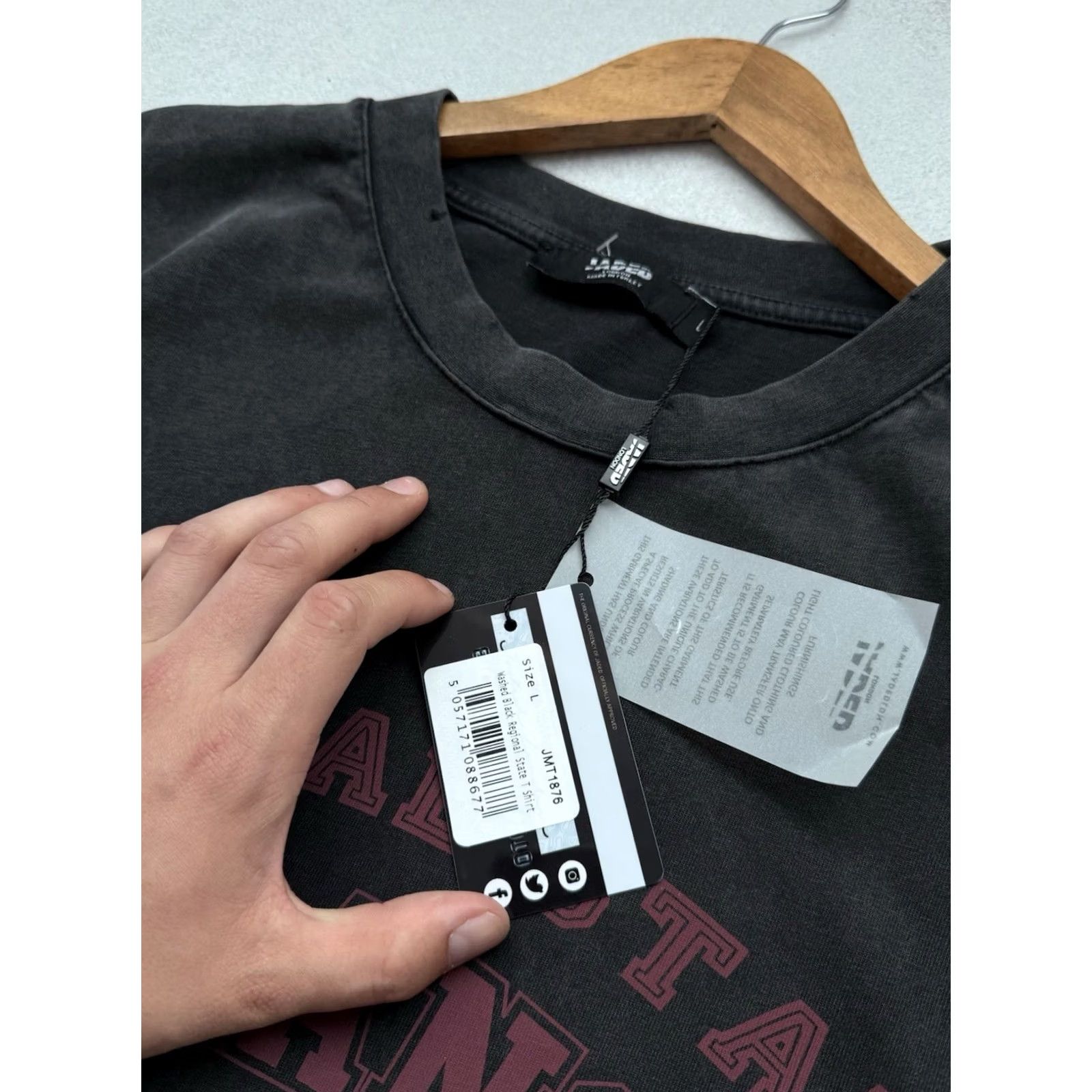 Jaded London Jaded London Regional State Mt.Ranch Washed Effect Oversized T Shirt L Mens Gray 90s Vintage Y2K Streetwear Hype Retro Japan Style Classic Size US L / EU 52-54 / 3 - 6 Thumbnail