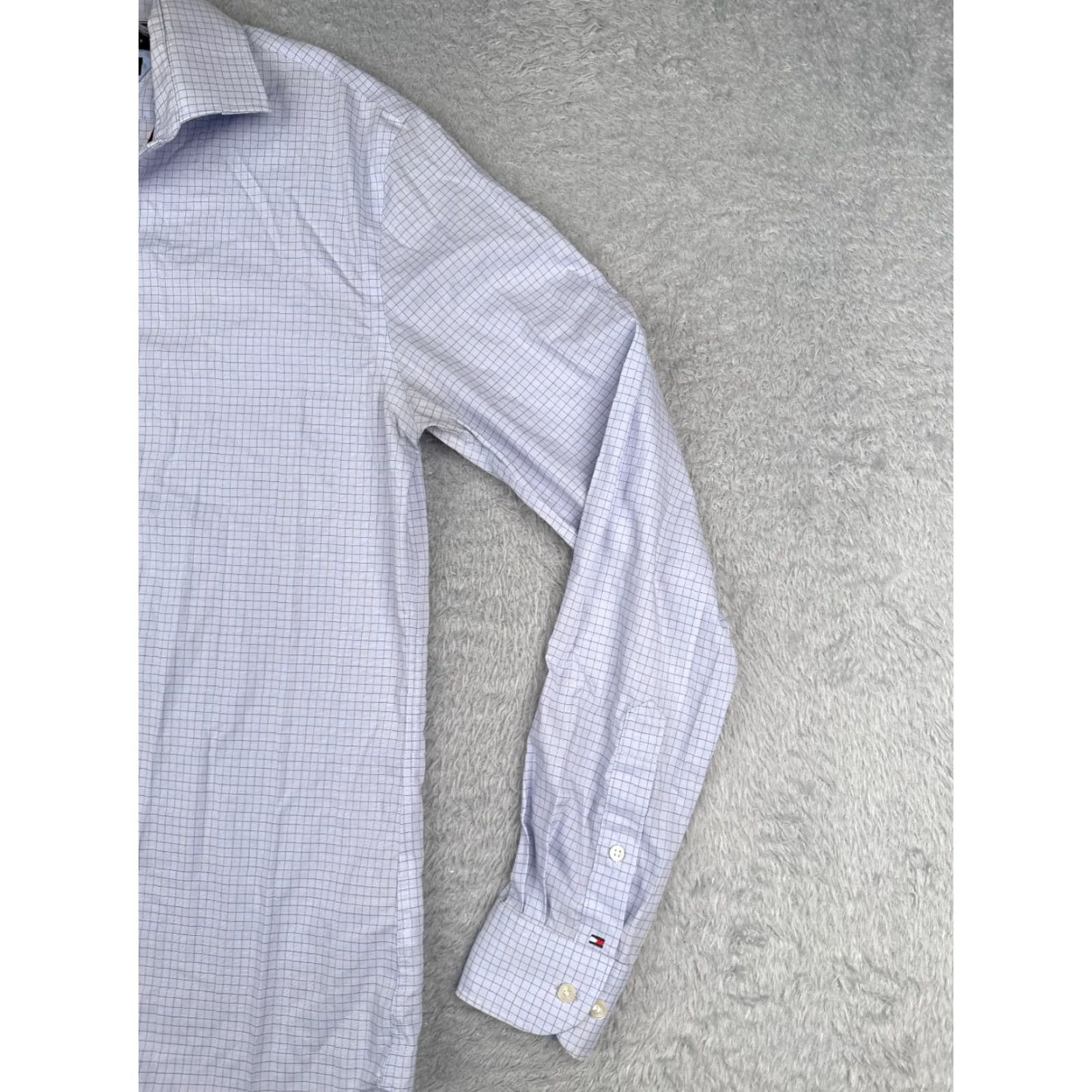 Tommy Hilfiger Tommy Hilfiger Shirt Men 15 Blue Plaid Long Sleeve Slim Fit Button-Up Casual Size US M / EU 48-50 / 2 - 2 Thumbnail