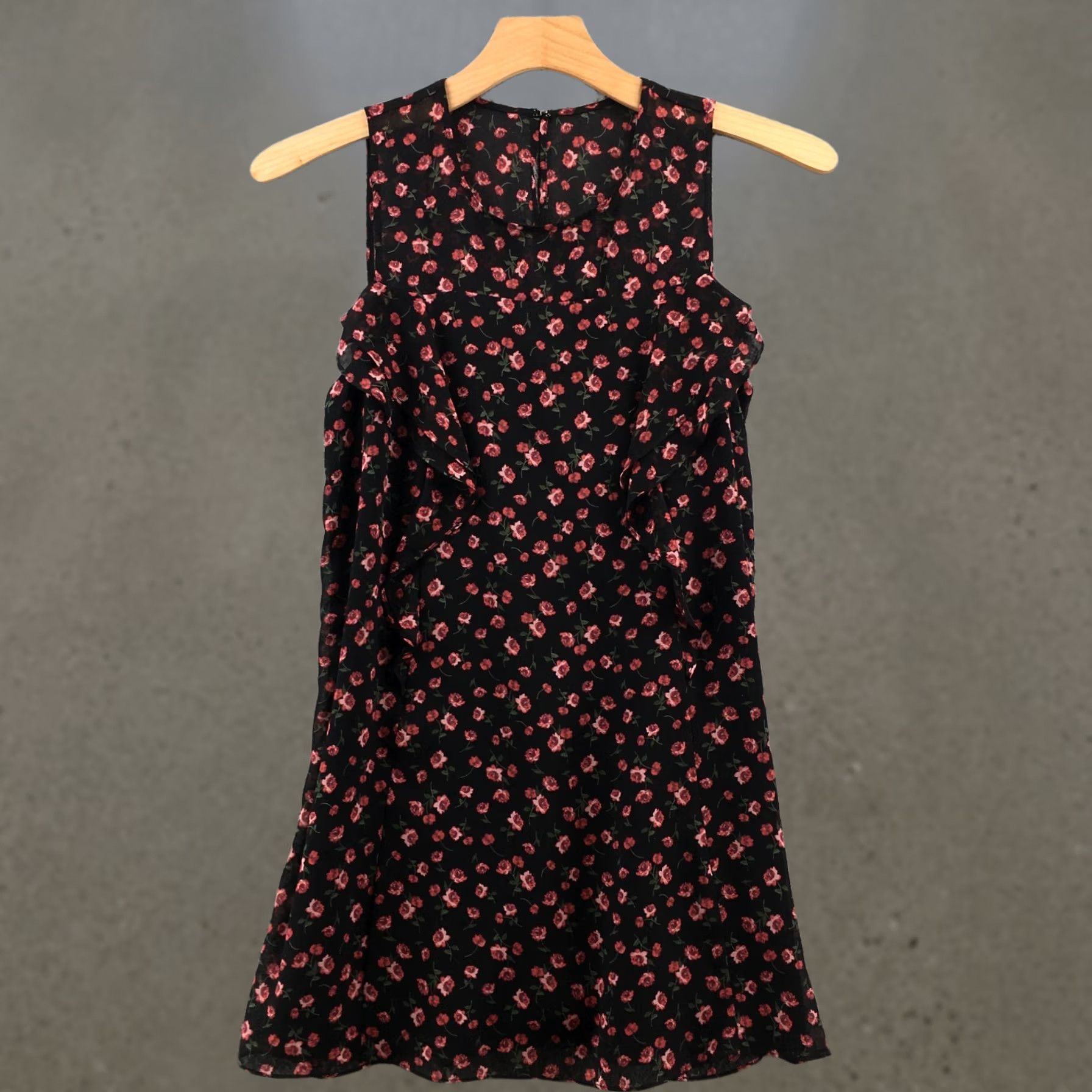 BCBGeneration BCBGeneration A Line Midi Dress Womens M Multicolor Floral Sleeveless Casual Size M / US 6-8 / IT 42-44 - 1 Thumbnail