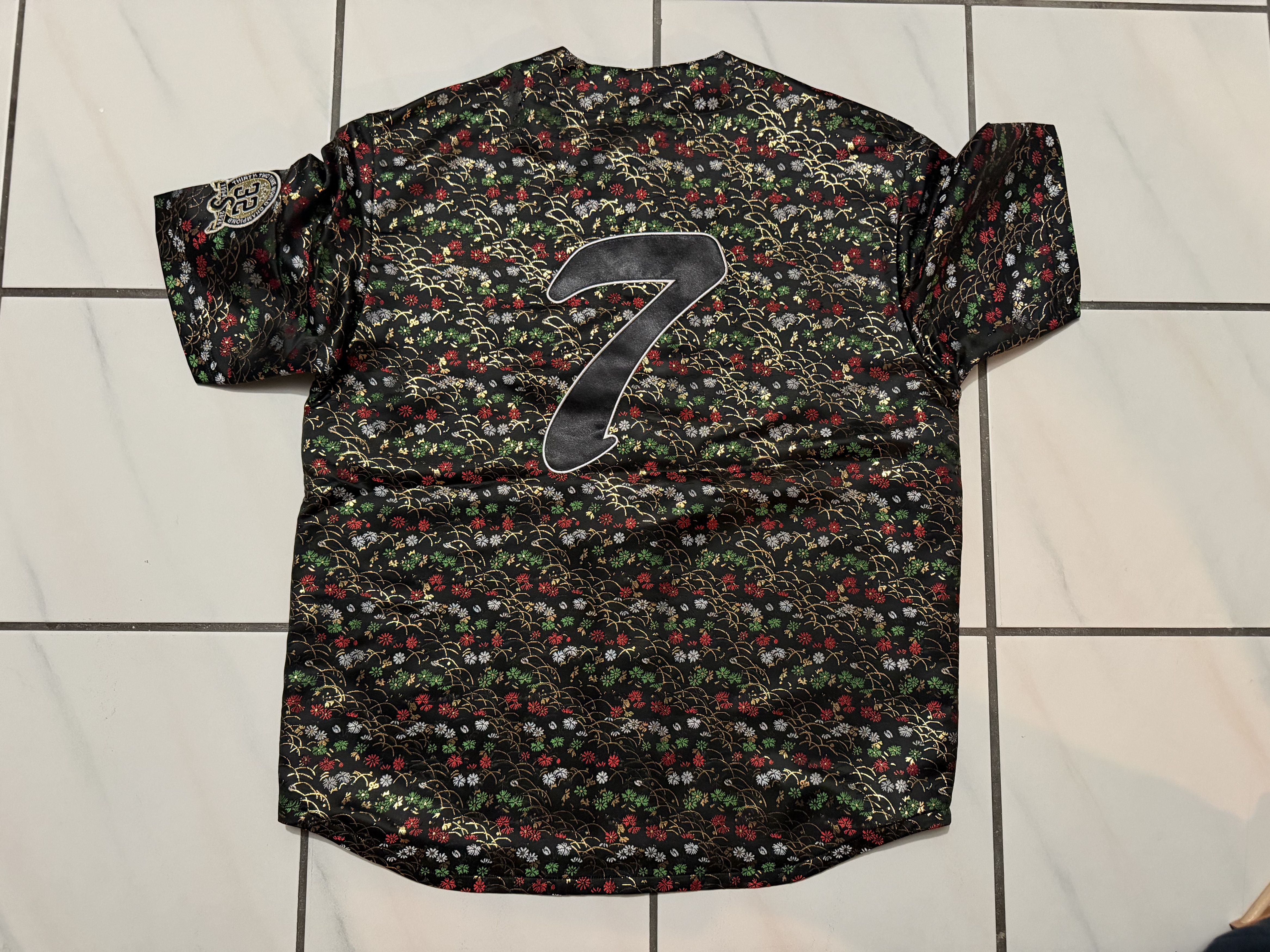 Supreme Floral Jacquard Baseball Jersey Size US M / EU 48-50 / 2 - 6 Thumbnail