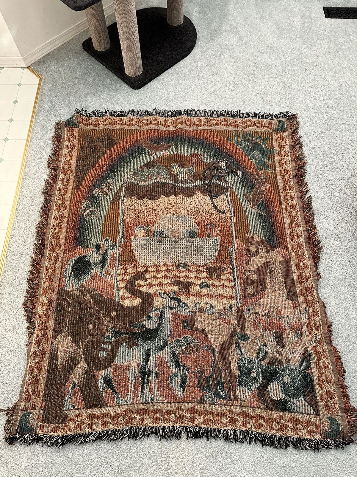 Vintage Noah’s Arc Vintage Knit Rug Size ONE SIZE - 3 Thumbnail