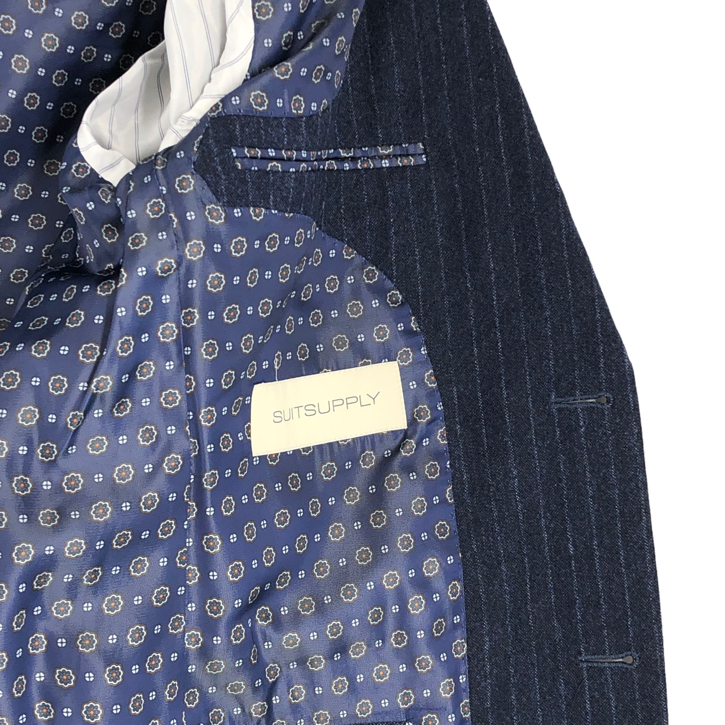 Suitsupply Havana Wide Lapel Wool Formal Suit EU:44; UK/US 34 - W28 L32 Size 34R - 10 Thumbnail