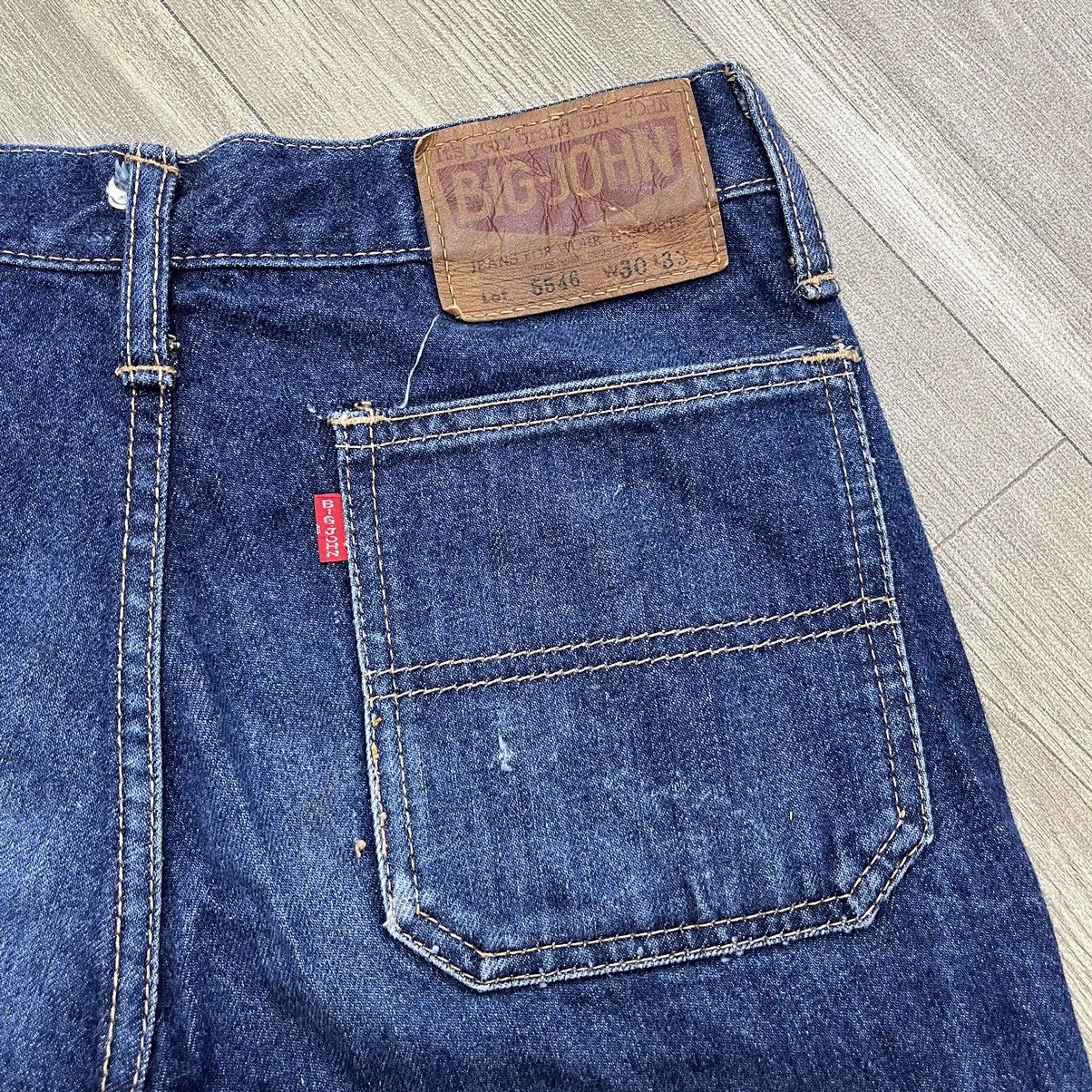 If Six Was Nine × Japanese Brand × Le Grande Bleu (L.G.B.) Vintage Big John Flared Jeans Bush Pants Style BootCut Denim Size US 27 - 14 Thumbnail
