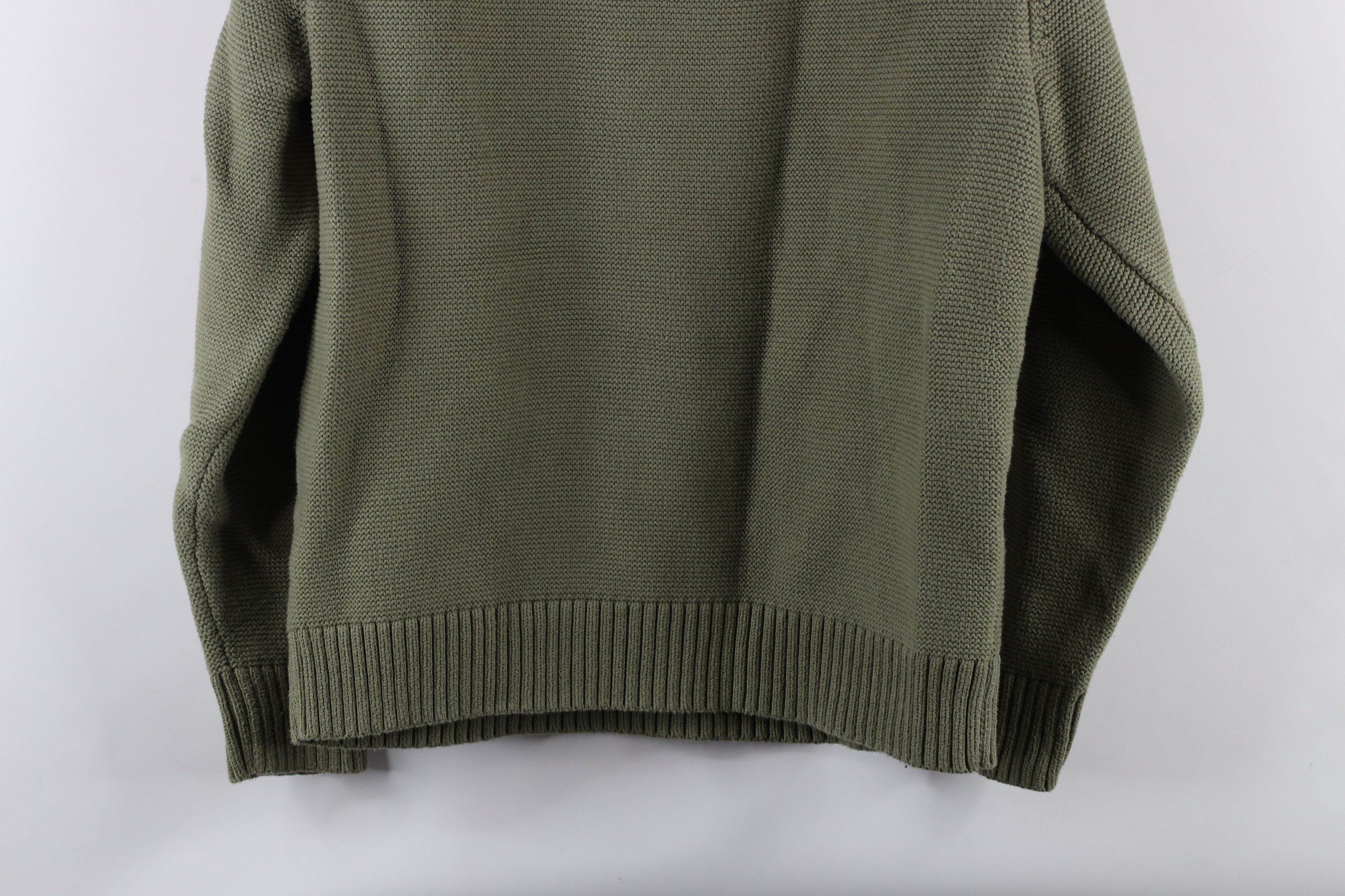 J.Crew × Vintage J Crew Blank Heavyweight Organic Cotton Garter Knit Sweater Size L / US 10 / IT 46 - 9 Thumbnail