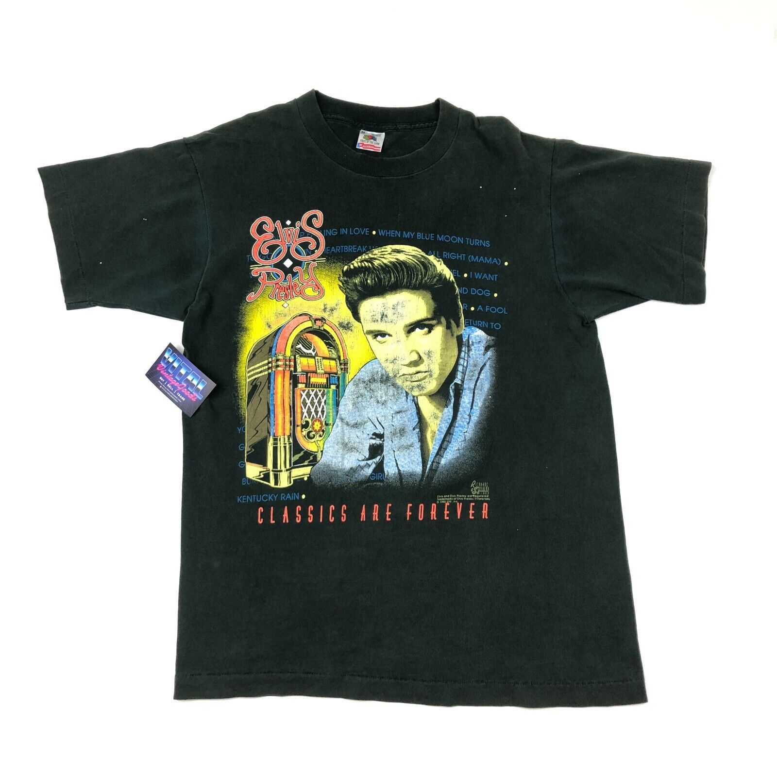 Vintage Vintage 1992 Elvis Presley Classics Are Forever Juke Box Tee Size US M / EU 48-50 / 2 - 1 Thumbnail