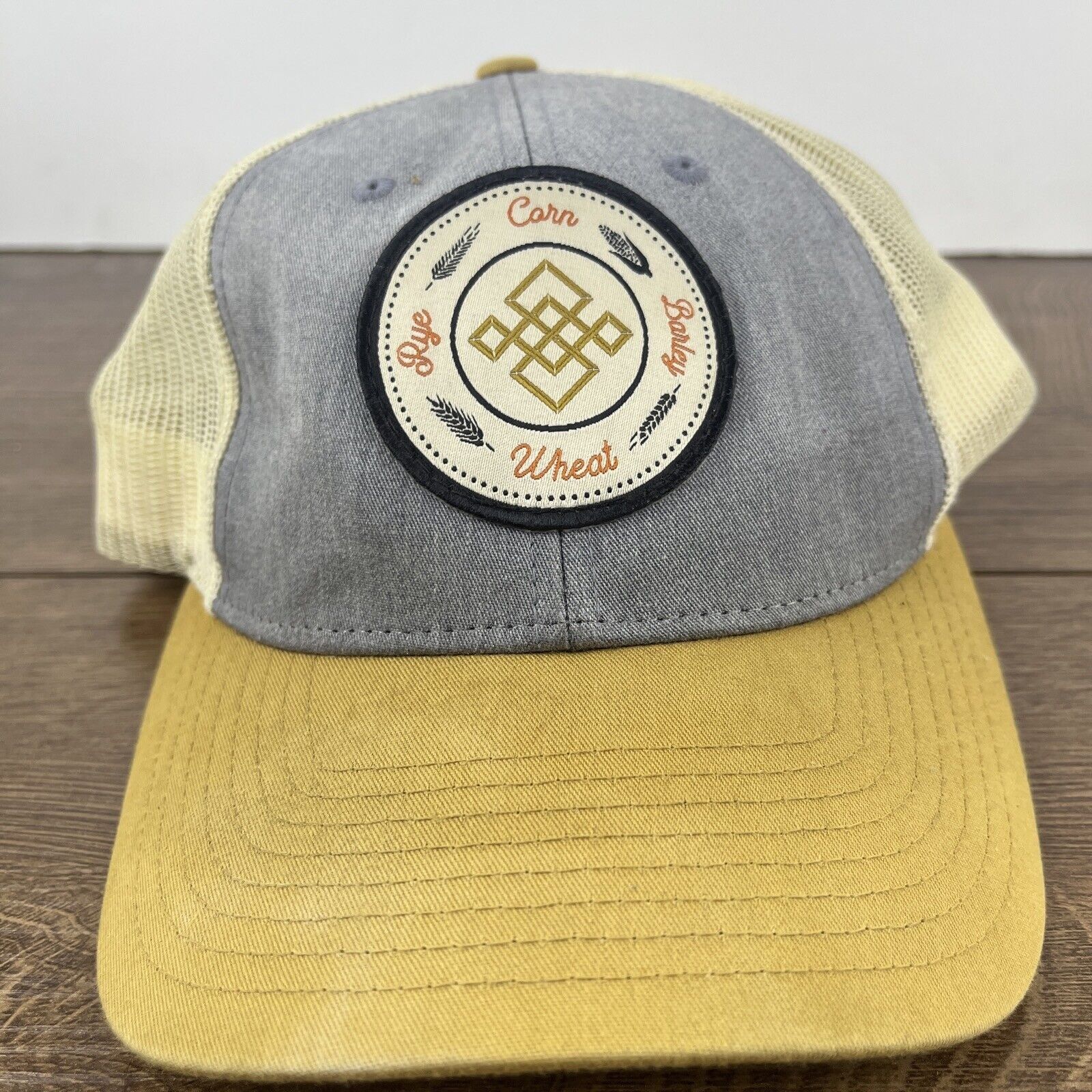 Other Farmer Hat Corn Barley Wheat Rye Hat Gray Hat Adjustable Adu Size ONE SIZE - 4 Thumbnail