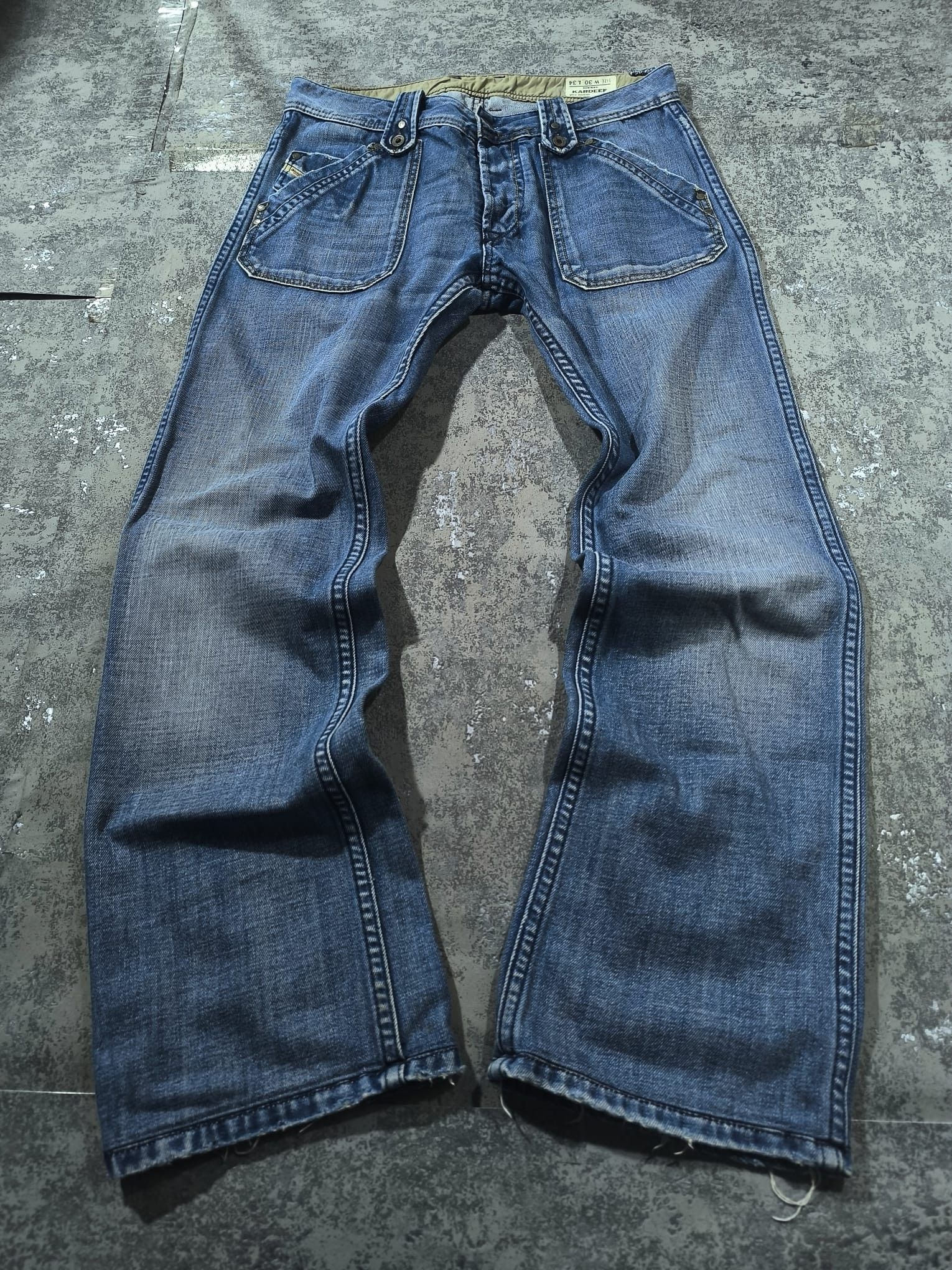 Diesel VTG DIESEL KARDEEF LOOSE STRAIGHT BIG POCKETS JEANS Size US 32 / EU 48 - 1 Thumbnail