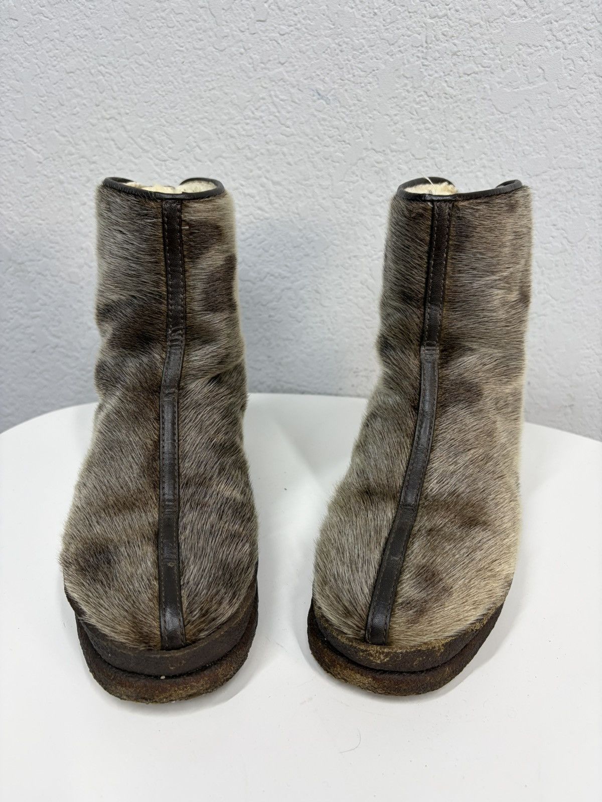 If Six Was Nine Vintage Y2K Guidi CCP Style Distressed Leather Biker Boots Size US 8 / EU 41 - 4 Thumbnail