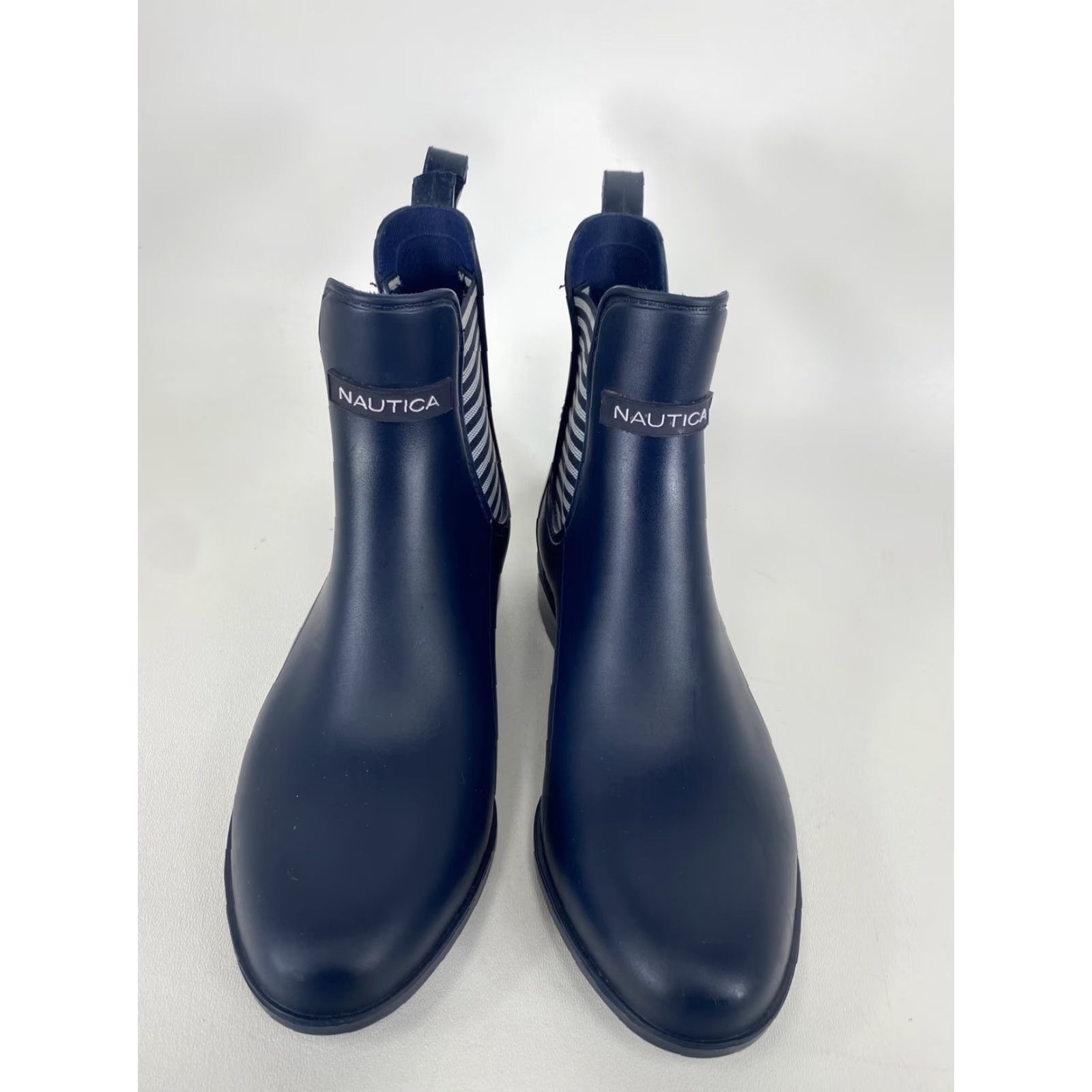 Nautica Nautica Women’s Rain Boot Rubber Size 6 Ankle Chelsea Pull On Blue Rubber Boots City Outdoor Athleisure Modern Womens Boots Size US 6 / IT 36 - 6 Thumbnail
