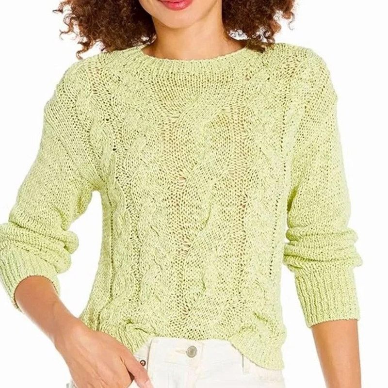 Vince Womens Cable Knit Sweater Preppy Classic Capsule