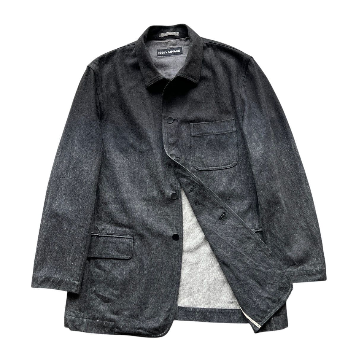 Issey Miyake 🔥 Rare Issey Miyake Dyed Denim Chore Jacket Size US M / EU 48-50 / 2 - 1 Thumbnail