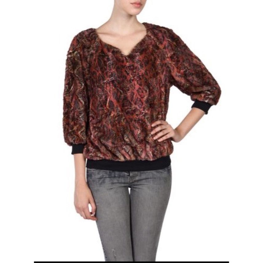 Diesel Diesel Women's F-Riga 3/4 Sleeve Sweatshirt V-Neck Sweater S Size S / US 4 / IT 40 - 10 Thumbnail