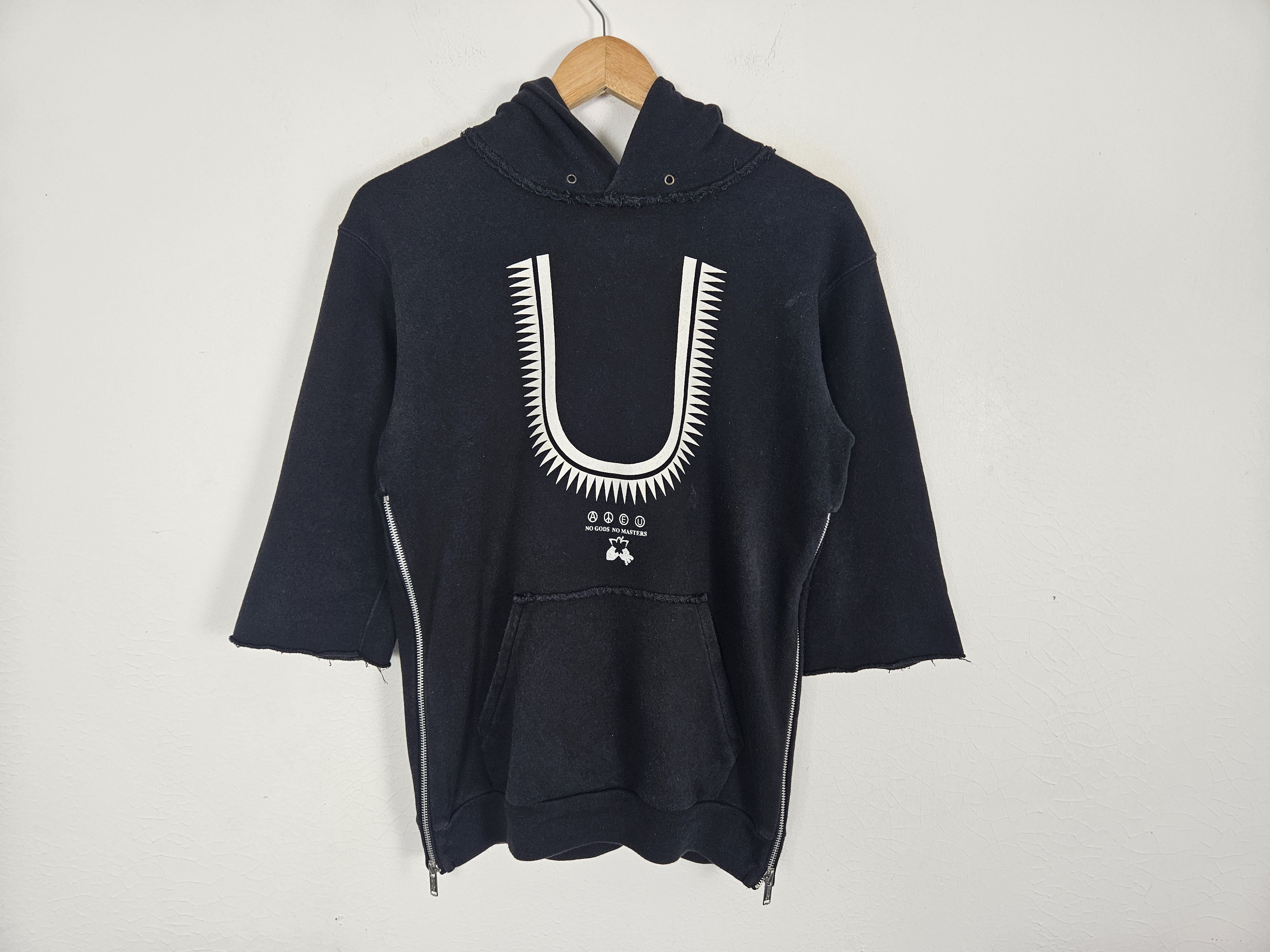 Jun Takahashi Undercover SS03 SCAB Giz Short Sleeve Side Zip Hoodie Size US M / EU 48-50 / 2 - 3 Thumbnail