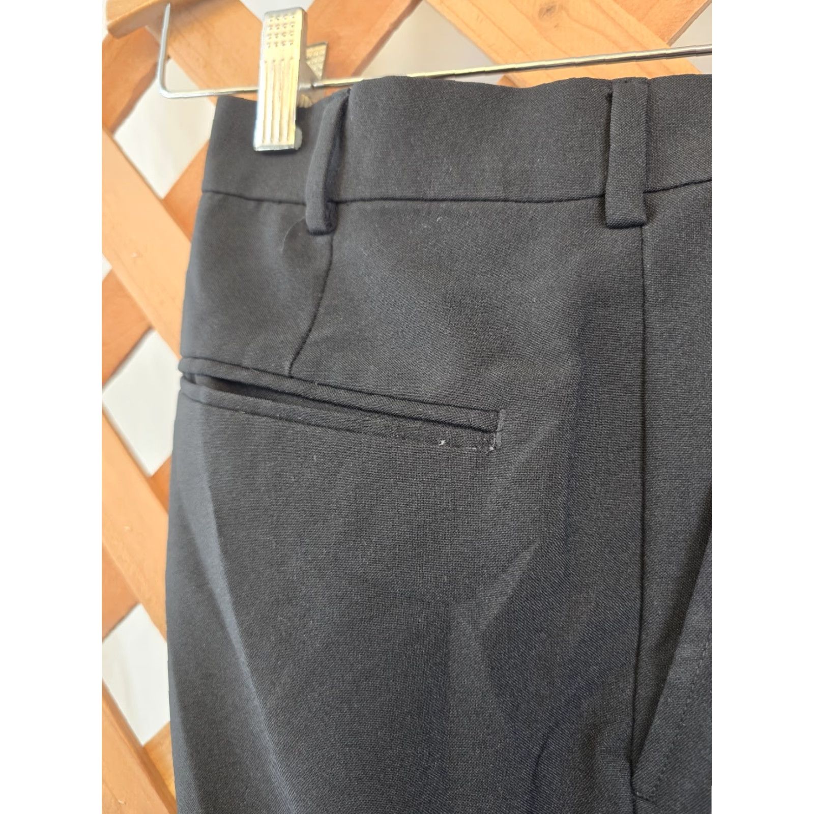 Vintage David Taylor Men’s Dress Pants - Black - Size 32x30 - Regular - Polyester - 30 Inseam - Solid - Pants - Thanks for viewing Size US 32 / EU 48 - 4 Thumbnail