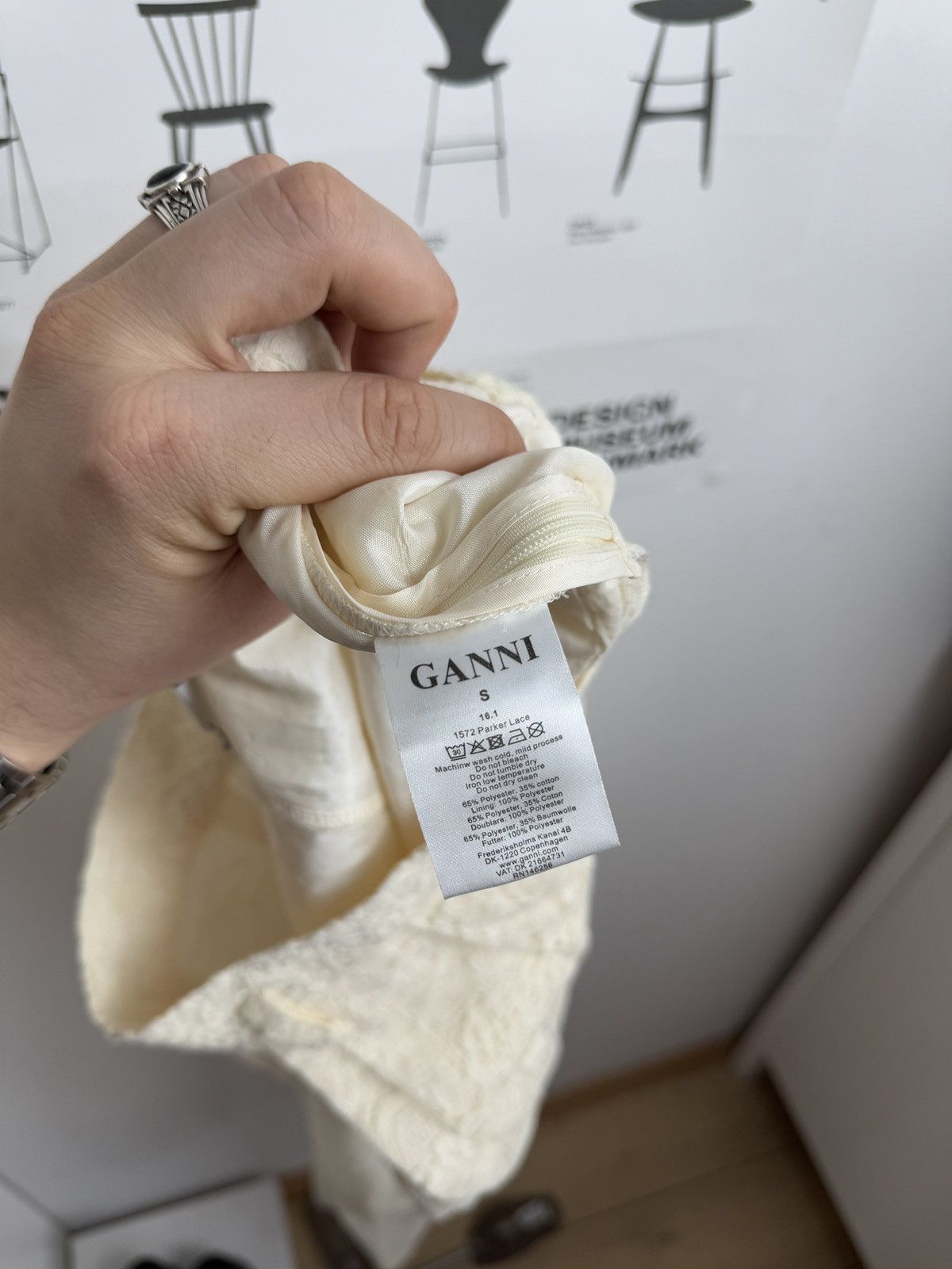 Designer × Ganni Ganni crochet festival summer pants S designer luxury trend Size 30" / US 8 / IT 44 - 7 Thumbnail