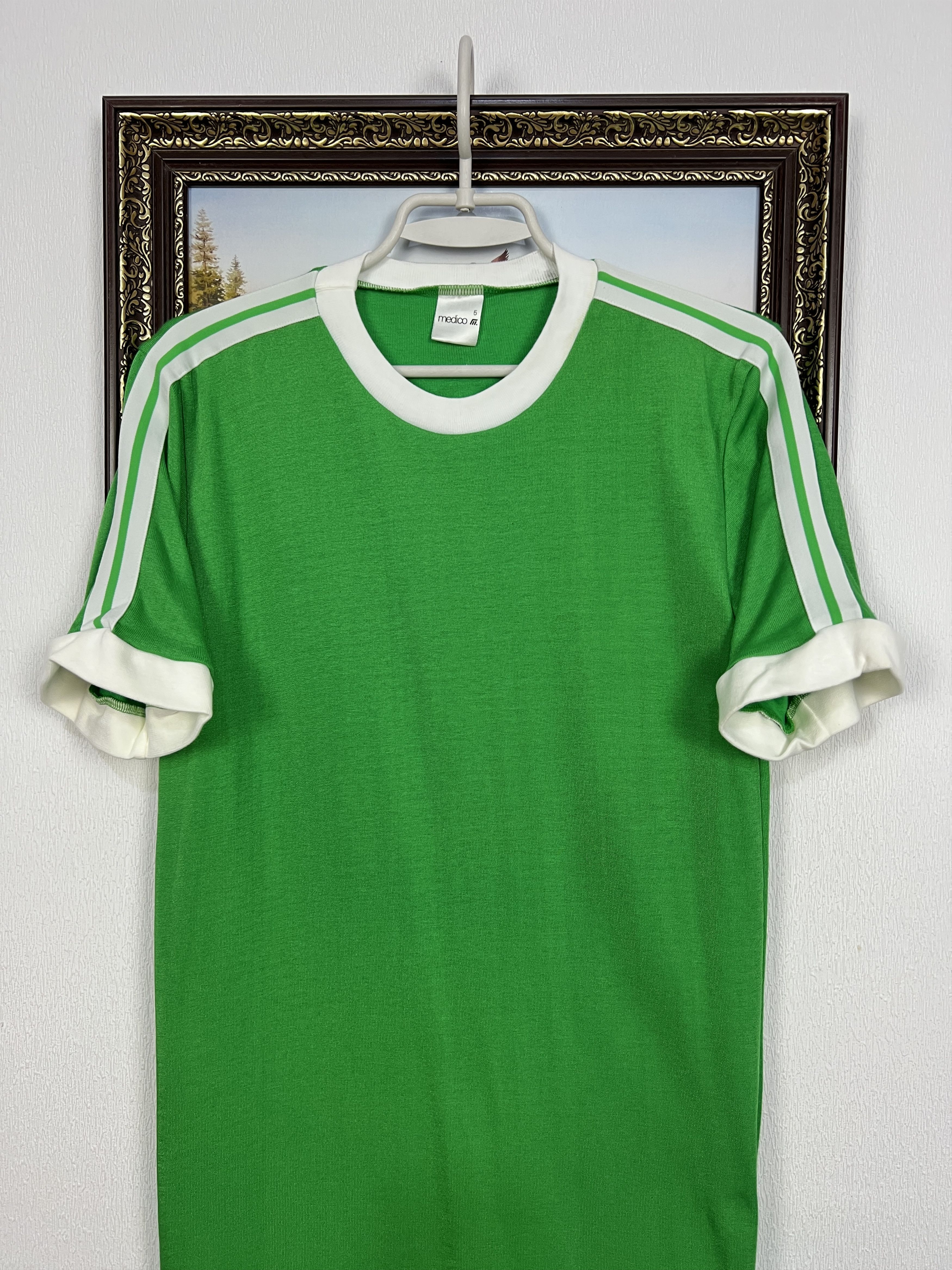 Adidas Vintage 80's Adidas Template Football Shirt Soccer Size US M / EU 48-50 / 2 - 2 Thumbnail