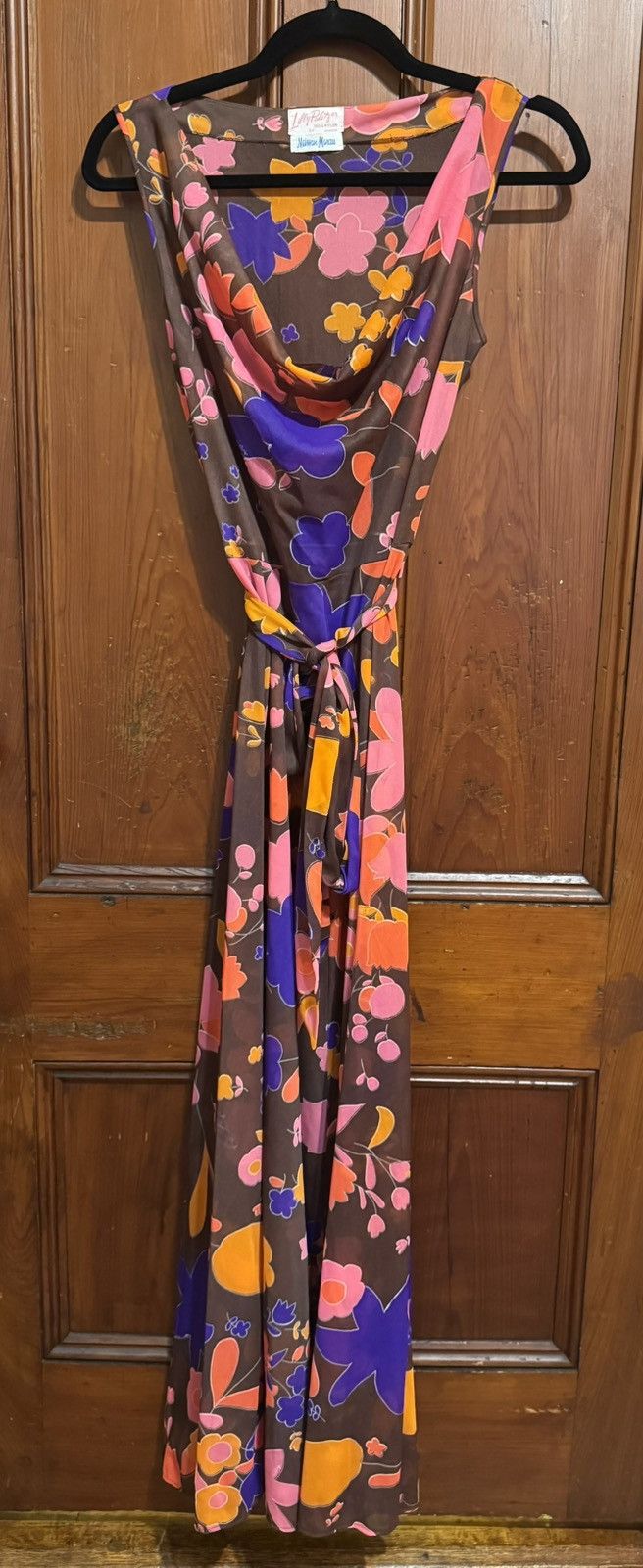Lilly Pulitzer Vtg 70s Lilly Pulitzer for Neimen Marcus Floral A-Line Maxi Size XXS / US 00 / IT 34 - 11 Thumbnail