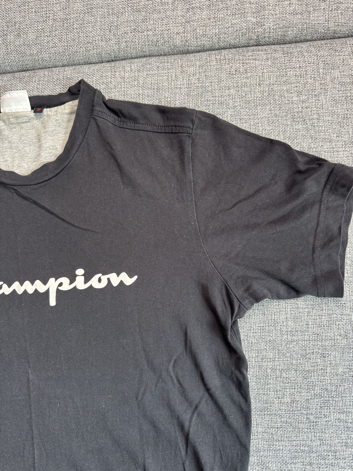Champion Vintage Champion Big Logo black T-Shirt S Size US S / EU 44-46 / 1 - 6 Thumbnail