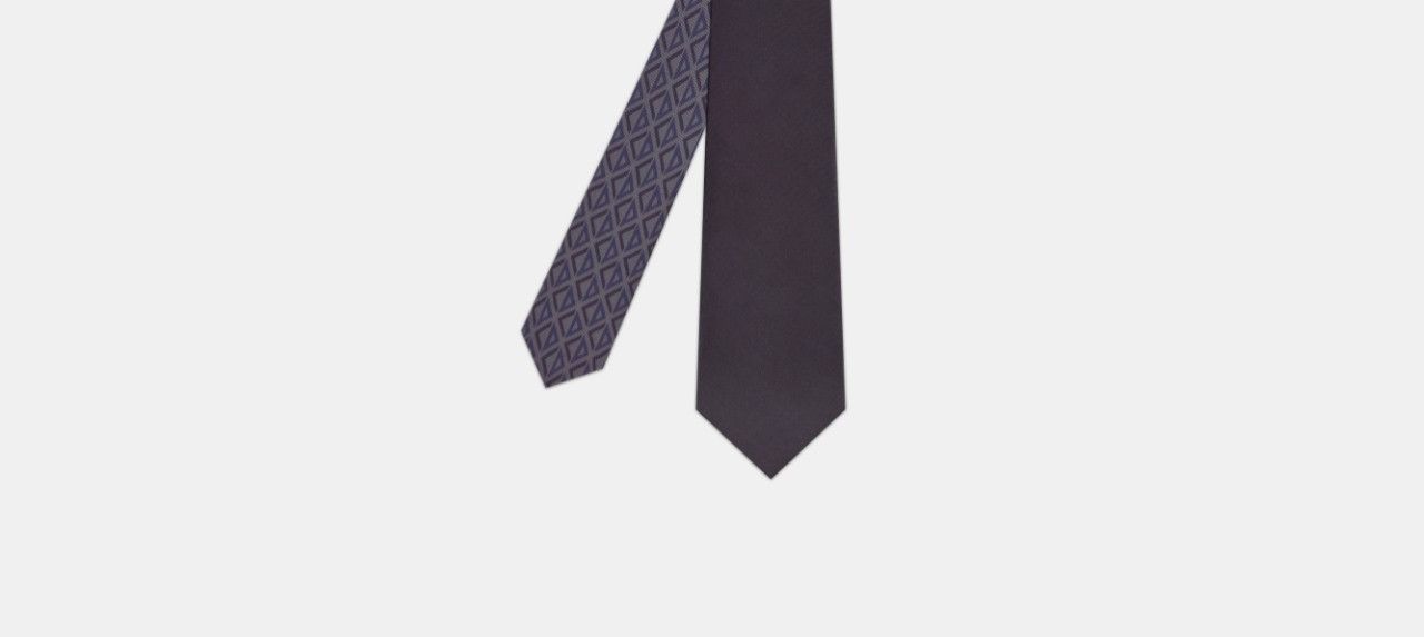Dior o1w1db10824 Size: OS / Reversible Tie in Grey/Navy Size ONE SIZE - 2 Thumbnail
