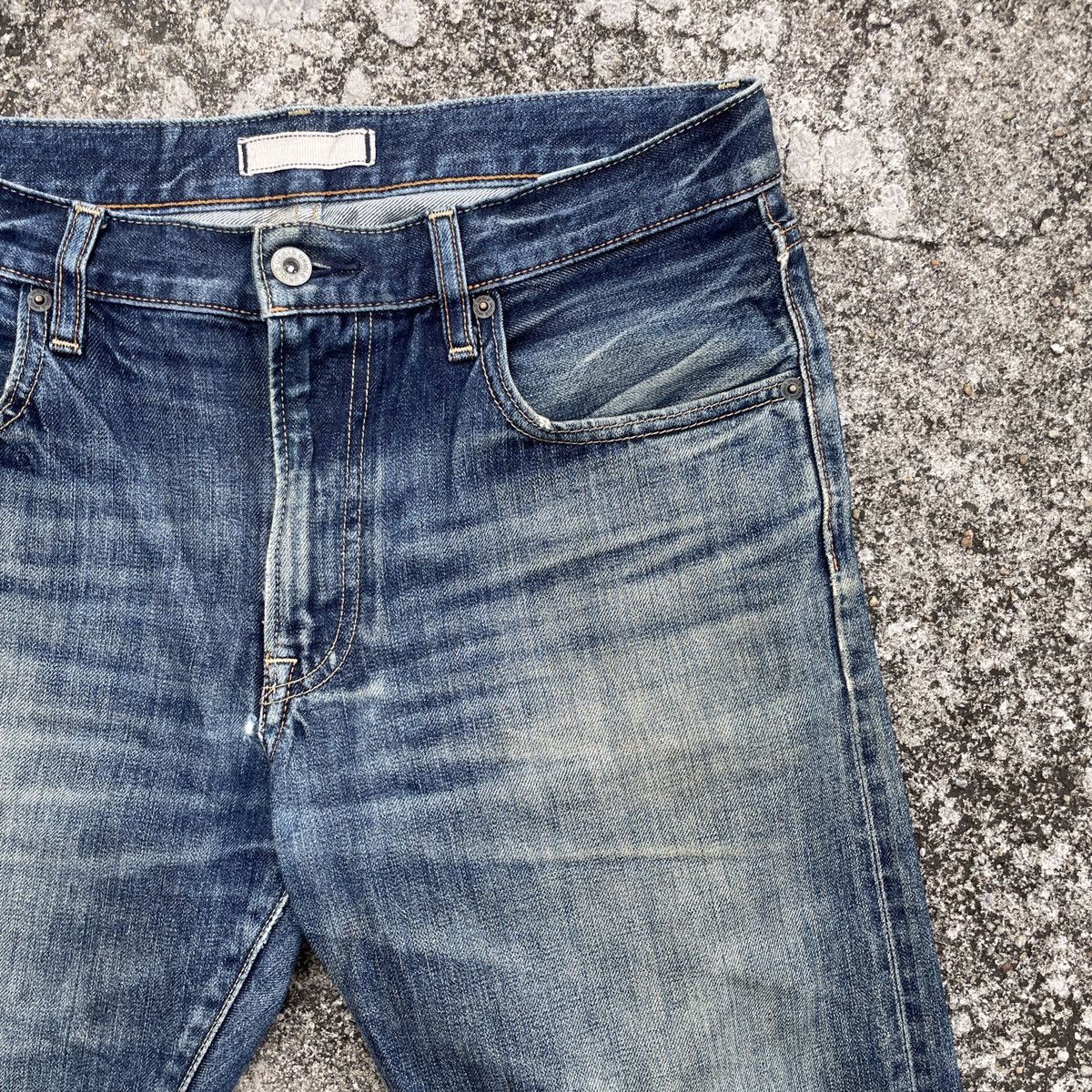 Japanese Brand Vintage Japanese Brand Distressed Selvedge Denim Size US 34 / EU 50 - 2 Thumbnail