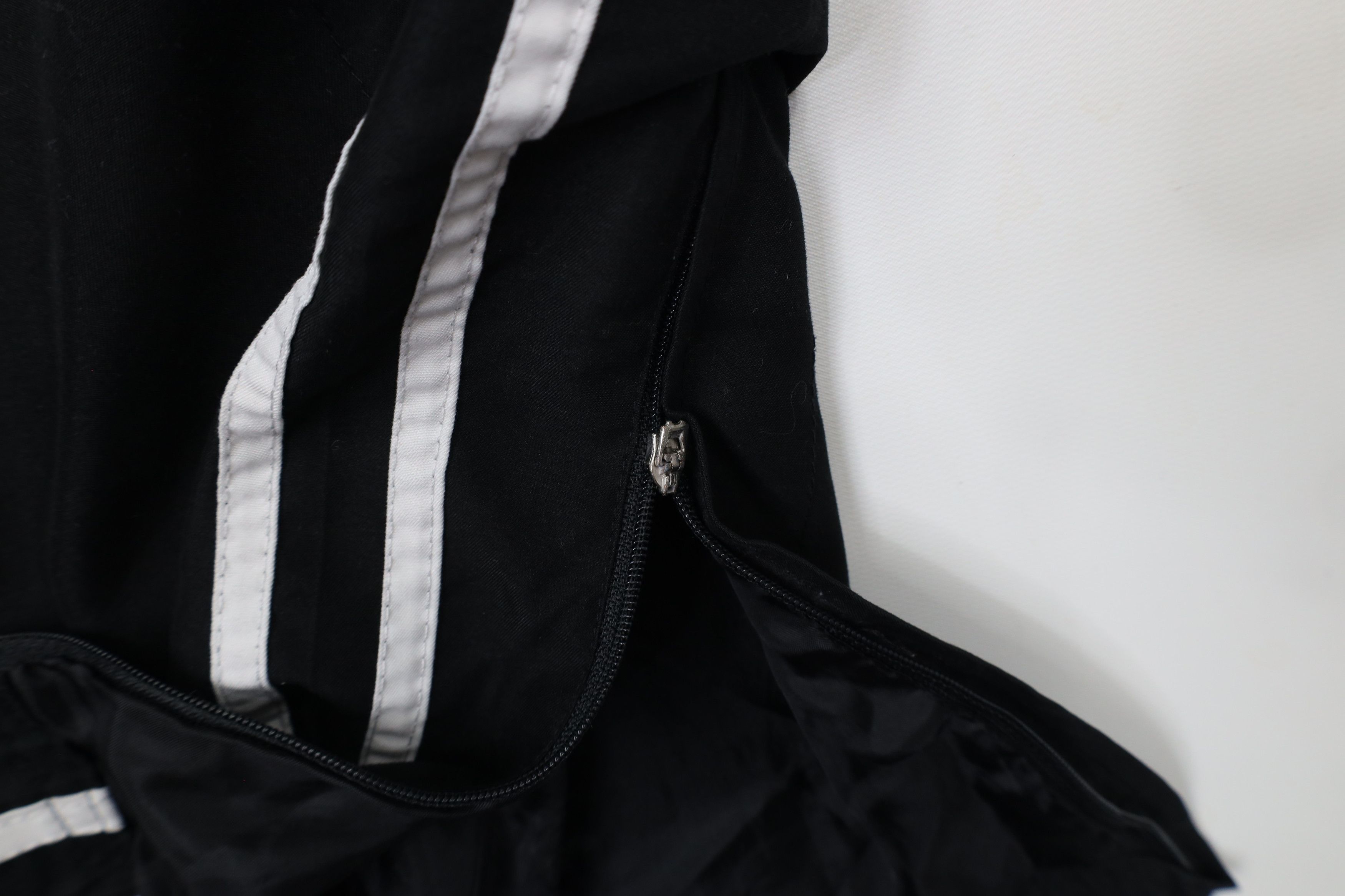 Vintage Vintage 90s Streetwear Striped Lined Wide Leg Pants Black Size US 36 / EU 52 - 6 Thumbnail