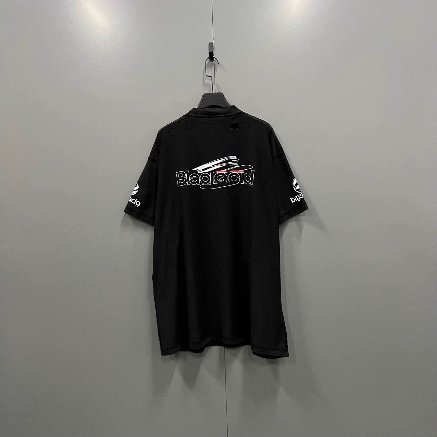 Balenciaga Balenciaga Black Logo Print Short Sleeve 4 98New Size US XL / EU 56 / 4 - 3 Thumbnail