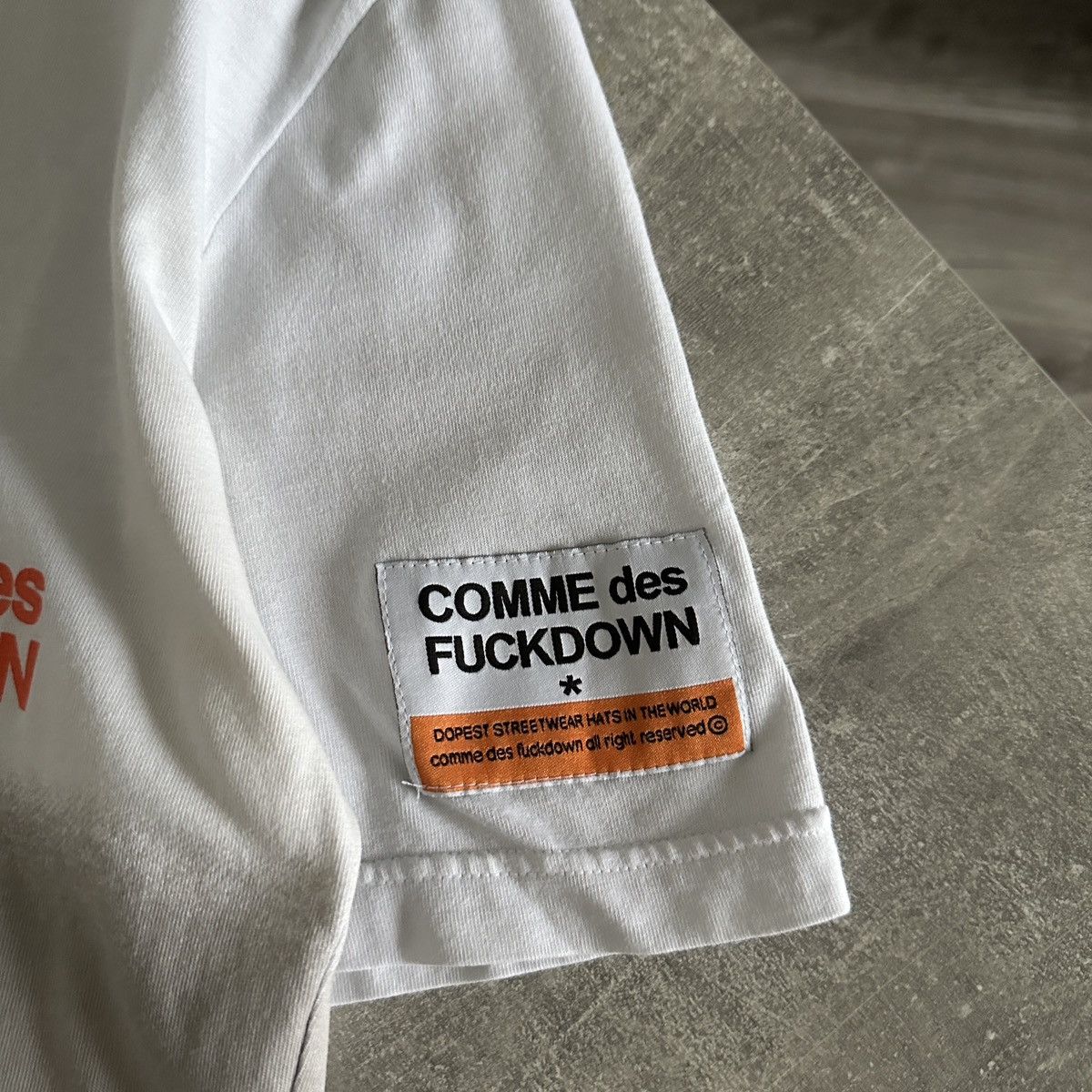 Comme Des Fuck Down Washed Comme des Fuckdown stripes tee Italy hype og yk cdf Size US M / EU 48-50 / 2 - 5 Thumbnail