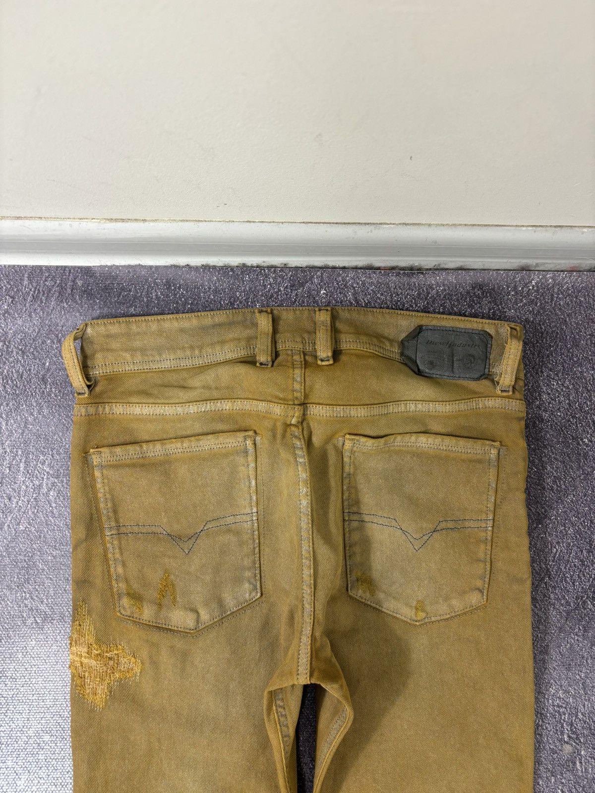 Diesel Diesel Sleenker Slim Skinny NWT Orange Gold Stretch Jeans Size US 28 / EU 44 - 18 Thumbnail