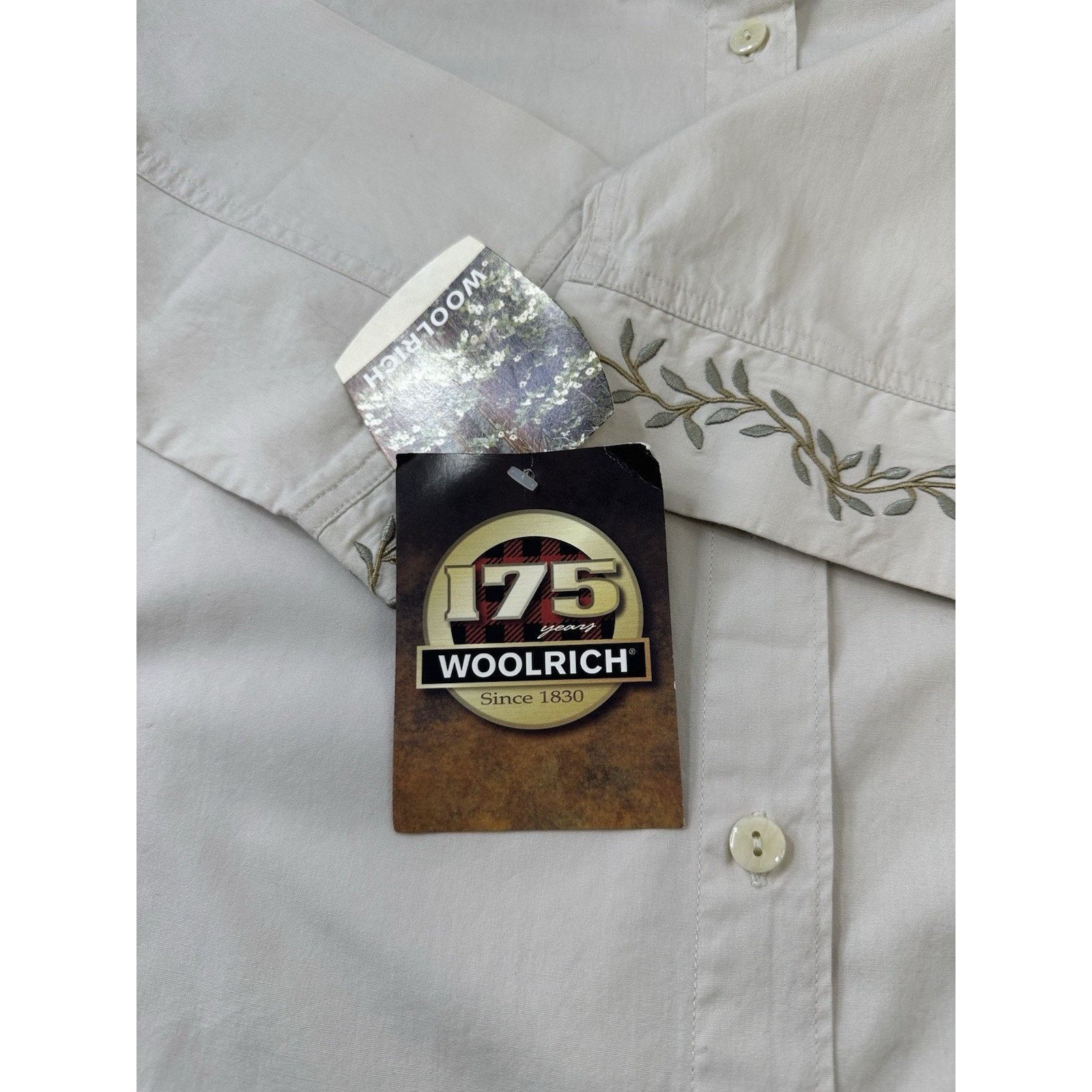 Woolrich Woolen Mills NWT Vintage 2003 Woolrich Women's L Cotton Embroidered Size L / US 10 / IT 46 - 11 Thumbnail