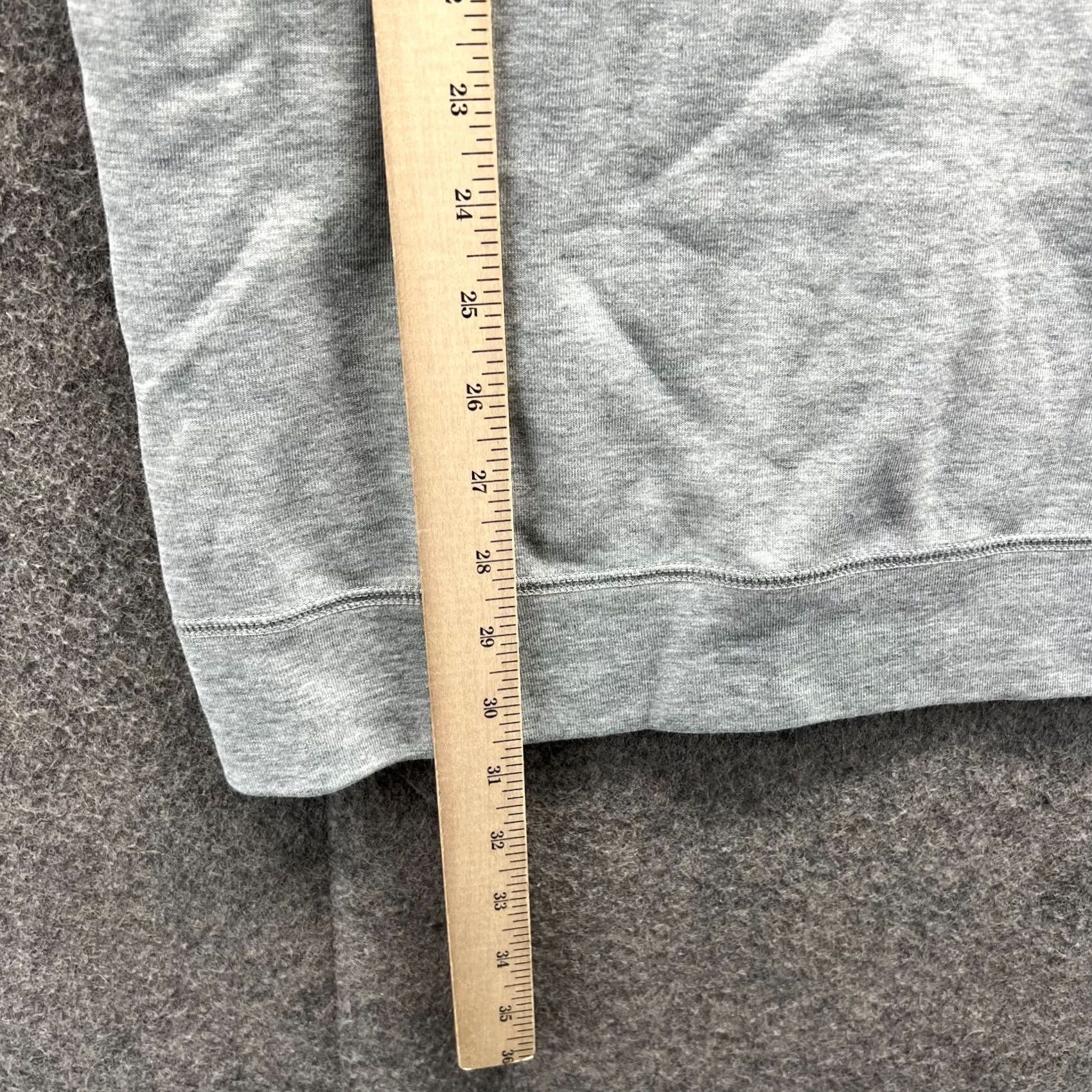 Nike VINTAGE Nike Shirt Dress Womens XS Heather Gray Fleece Pockets Knee Length Casual 90s Womens Dress Size XS / US 0-2 / IT 36-38 - 4 Thumbnail