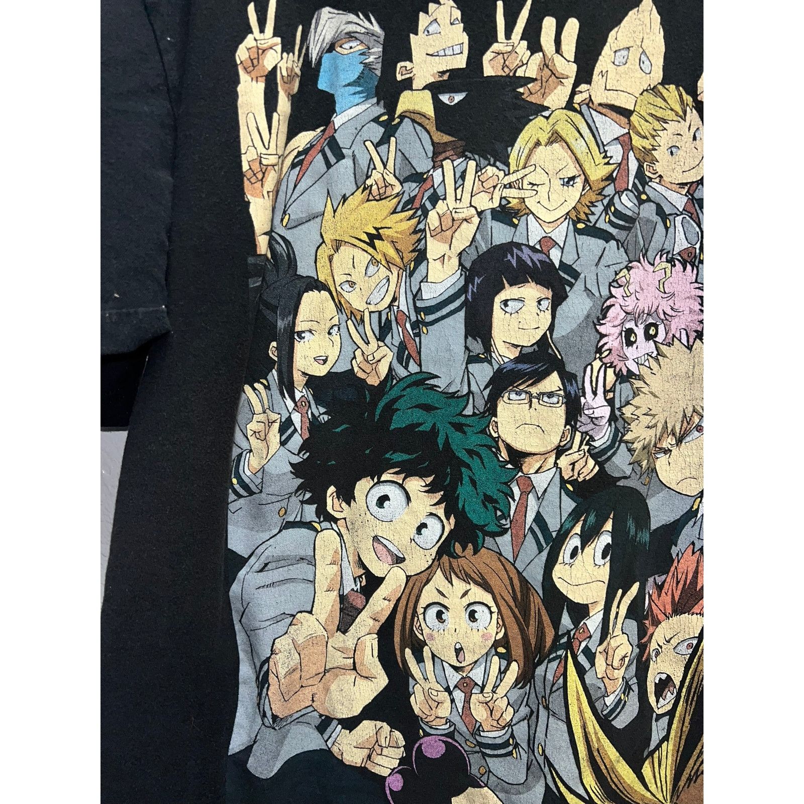 Vintage My Hero Academia Shirt Characters Graphic Black Anime Tee XL Size US XL / EU 56 / 4 - 3 Thumbnail