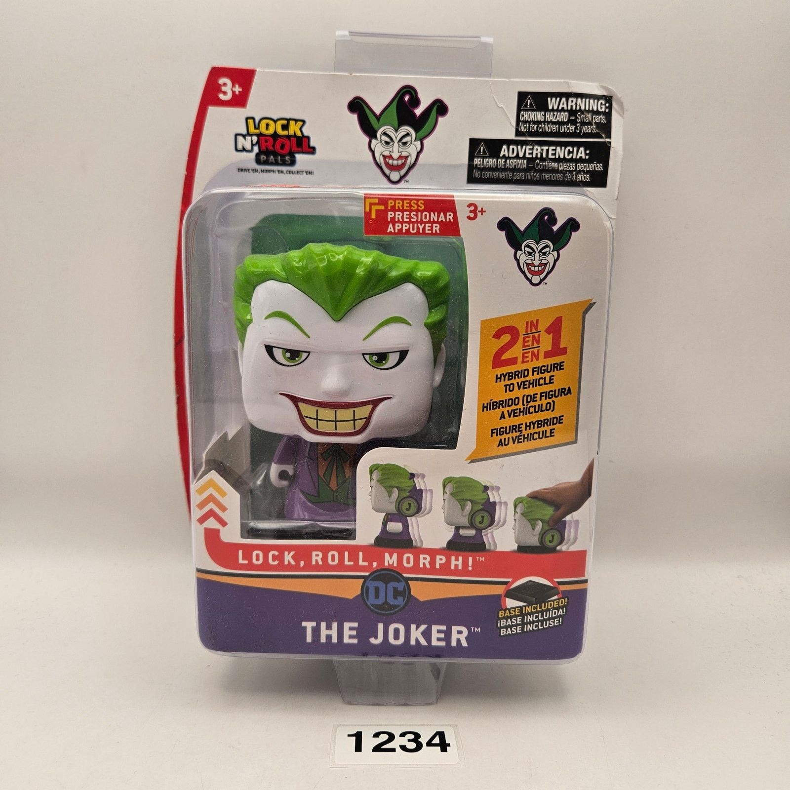 DC LOCK N' PALS 2 IN 1 HYBRID FIGURE VEHICLE ITEM DC THE JOKER Size ONE SIZE - 1 Thumbnail