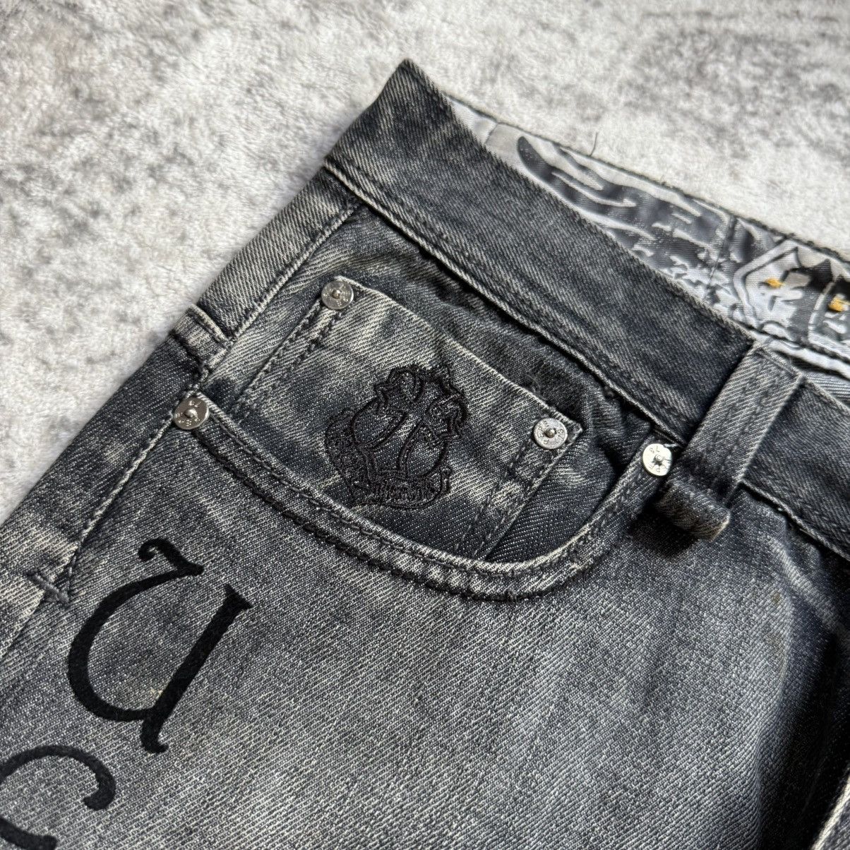 Affliction ✝️ Vintage Pepe Jeans Gothic Studded Cross Denim CH Style Size US 32 / EU 48 - 10 Thumbnail