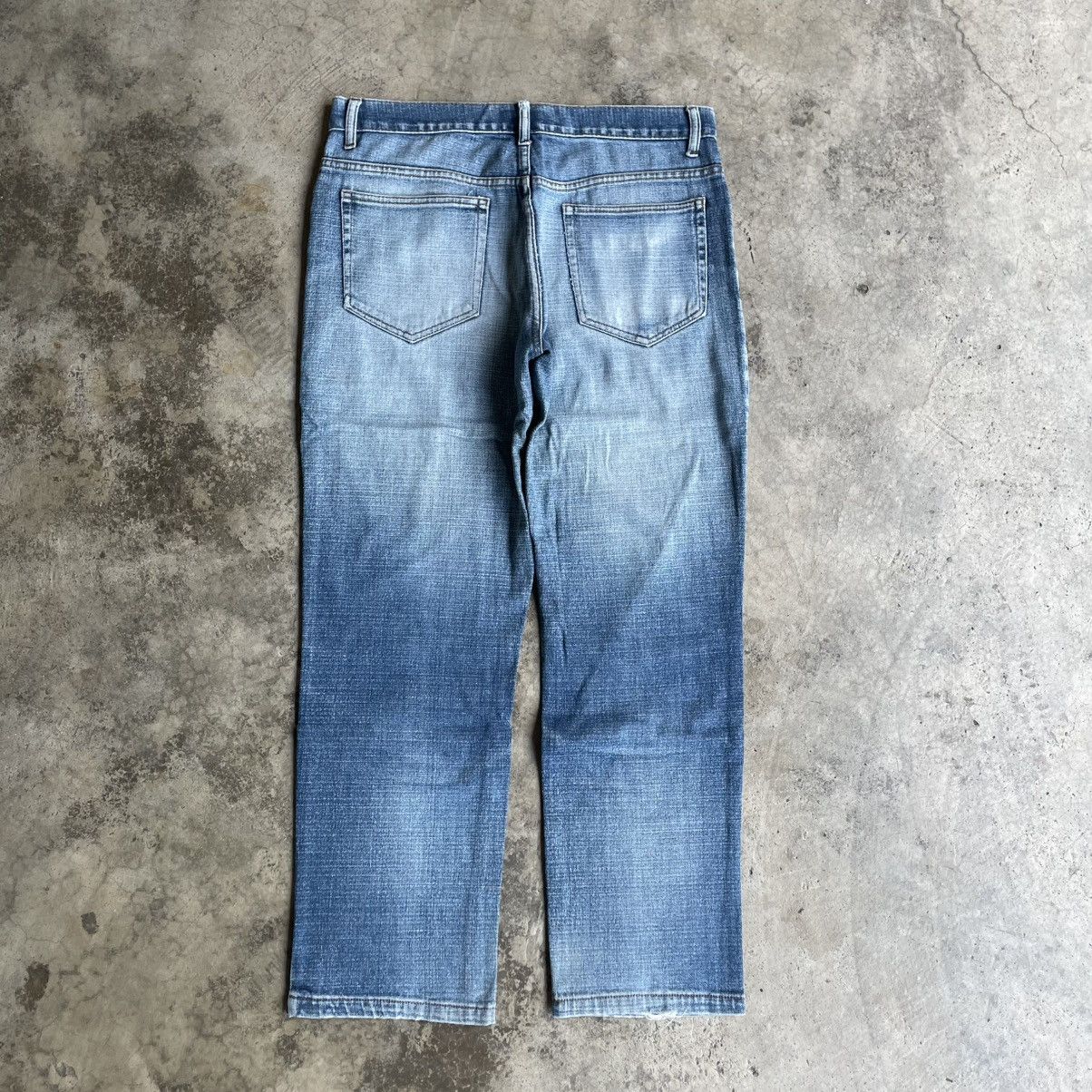 Japanese Brand 🔥🇯🇵Vintage Barcedos Stoned Washed Ripped Distress Denim Jeans Size US 35 - 4 Thumbnail