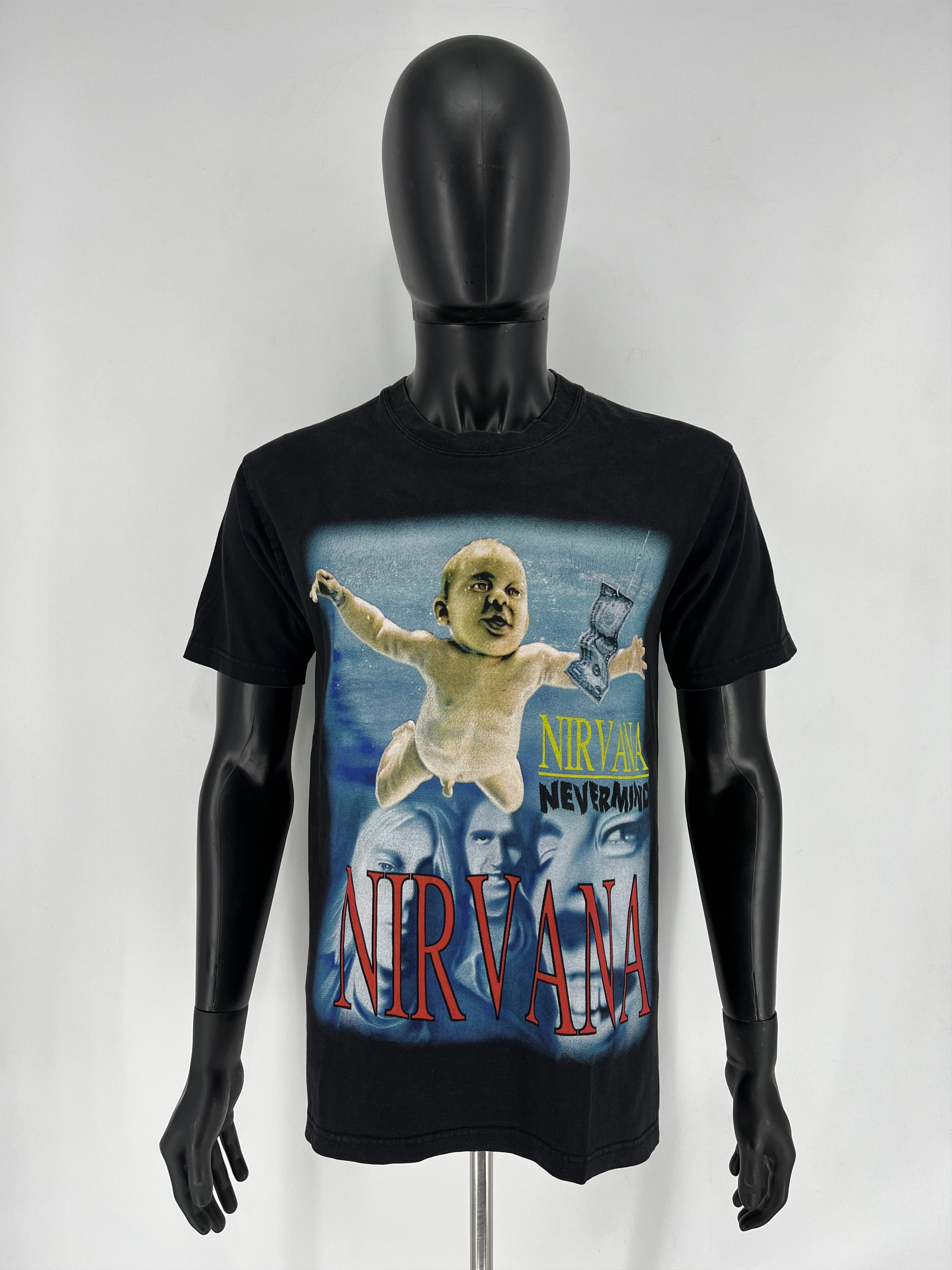 Band Tees Vintage Nirvana NEVERMIND Bootleg Band Shirt Size US M / EU 48-50 / 2 - 2 Thumbnail
